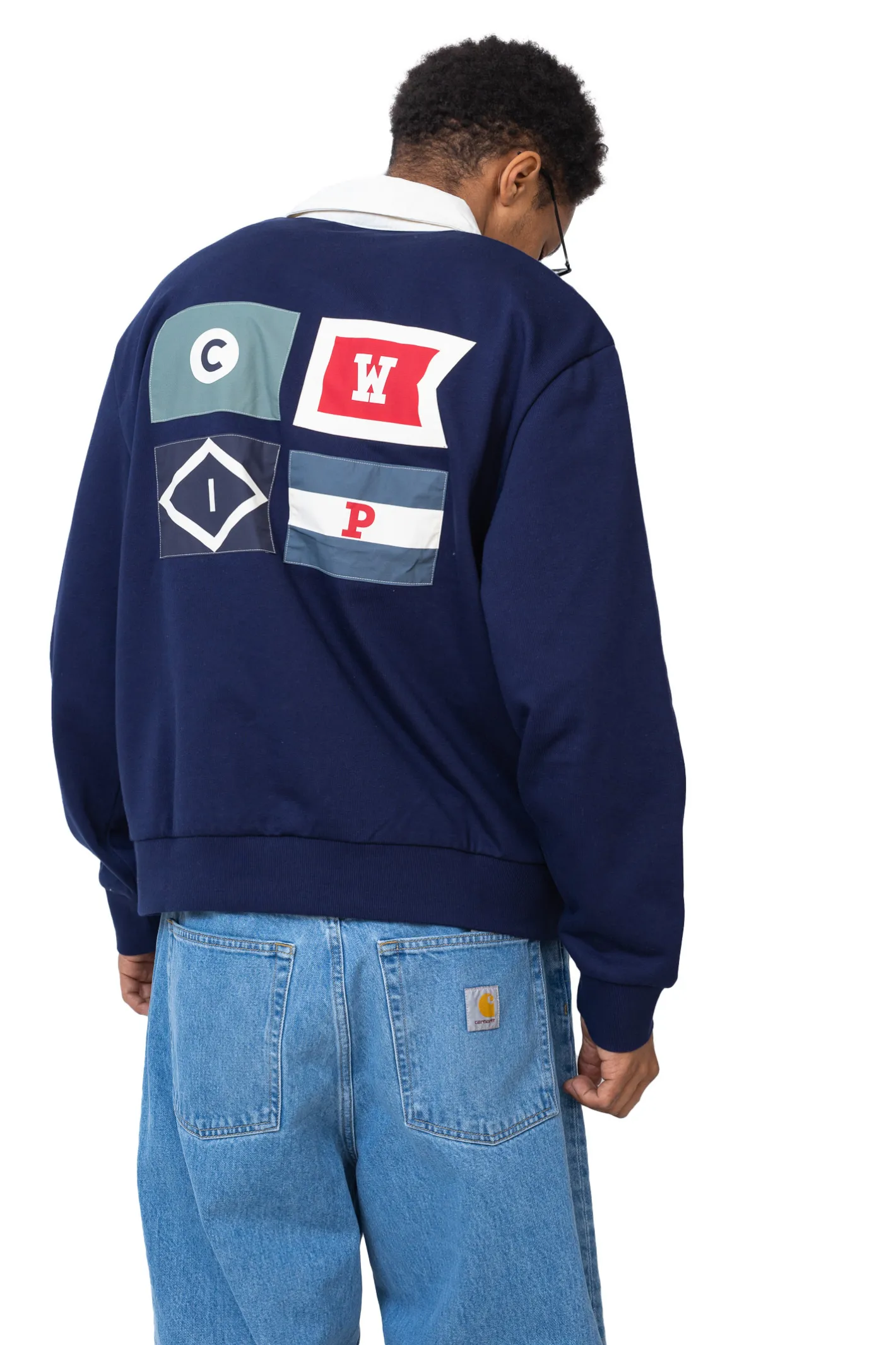 Bluzy Bez Kaptura-Carhartt WIP Bluza Bez Kaptura Flags Rugby