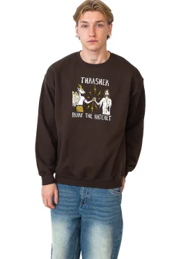 Thrasher X Toy Machine|Bluzy Bez Kaptura-Thrasher Skateboard Mag. Bluza Bez Kaptura Thrasher x Toy Machine B.T.H.