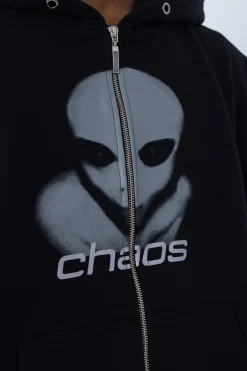 Bluzy Rozpinane-Chaos Bluza Rozpinana Alien Zip Hoodie