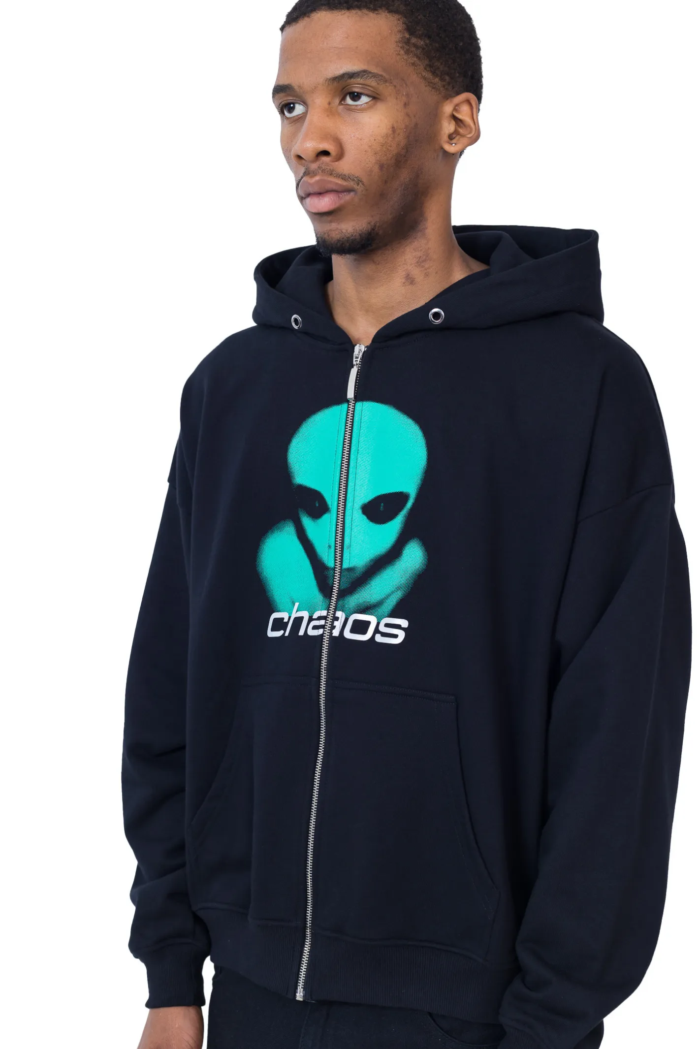 Bluzy Rozpinane|Wszystkie Bluzy-Chaos Bluza Rozpinana Alien Zip Hoodie