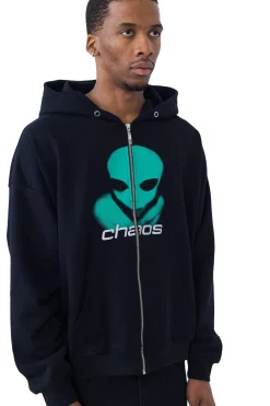 Bluzy Rozpinane|Wszystkie Bluzy-Chaos Bluza Rozpinana Alien Zip Hoodie