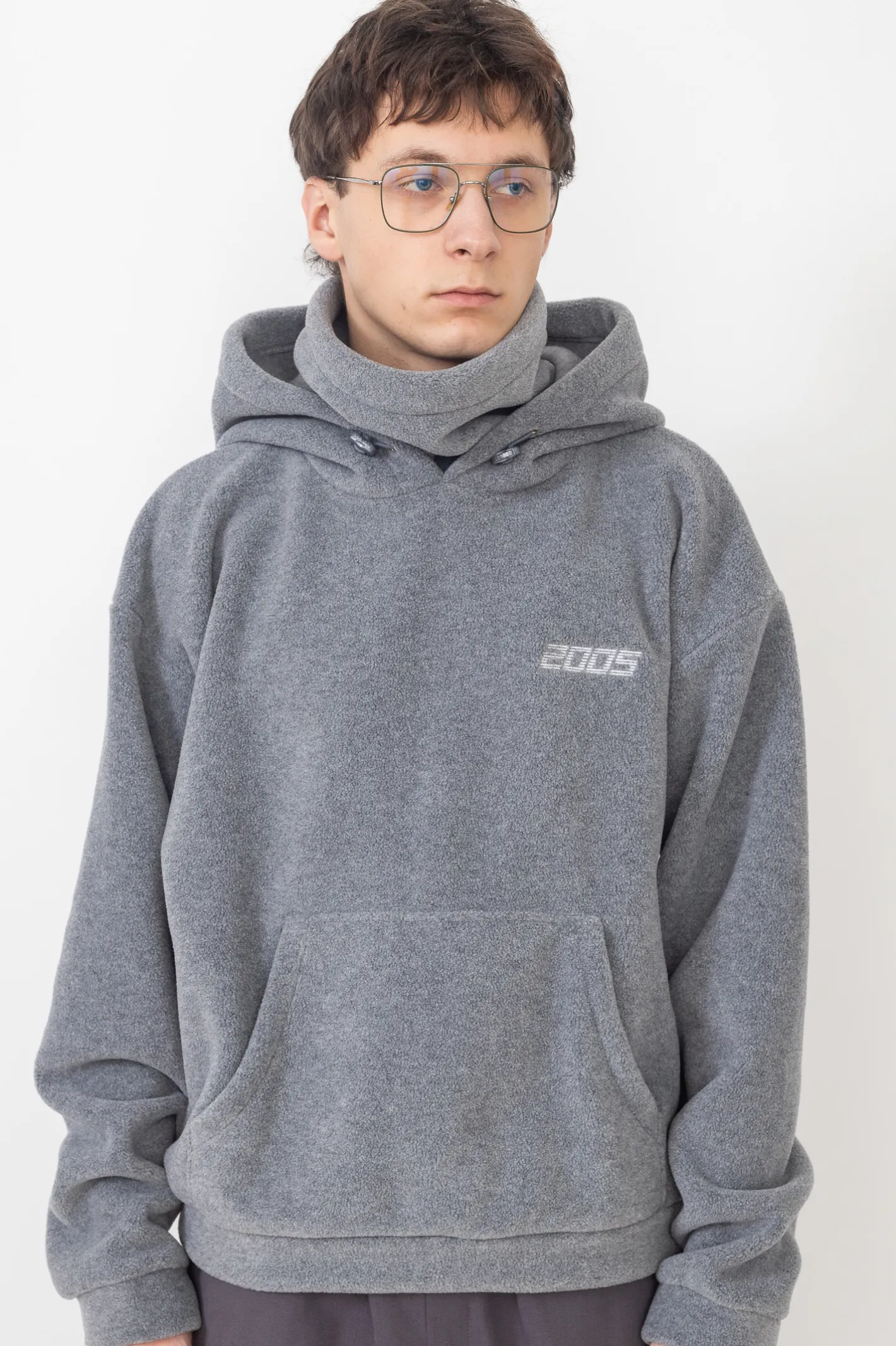 Bluzy Z Kapturem-2005 Bluza Z Kapturem Basic Masked Fleece
