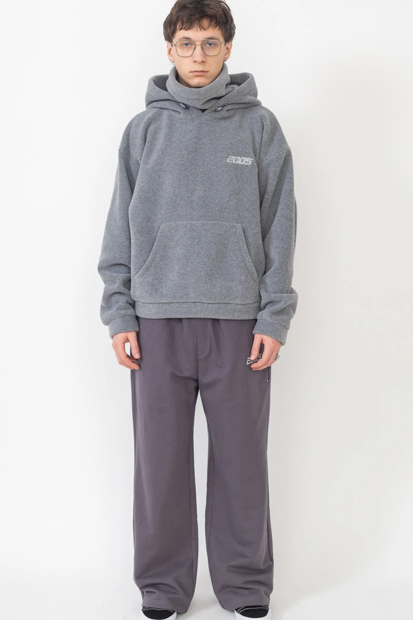 Bluzy Z Kapturem-2005 Bluza Z Kapturem Basic Masked Fleece