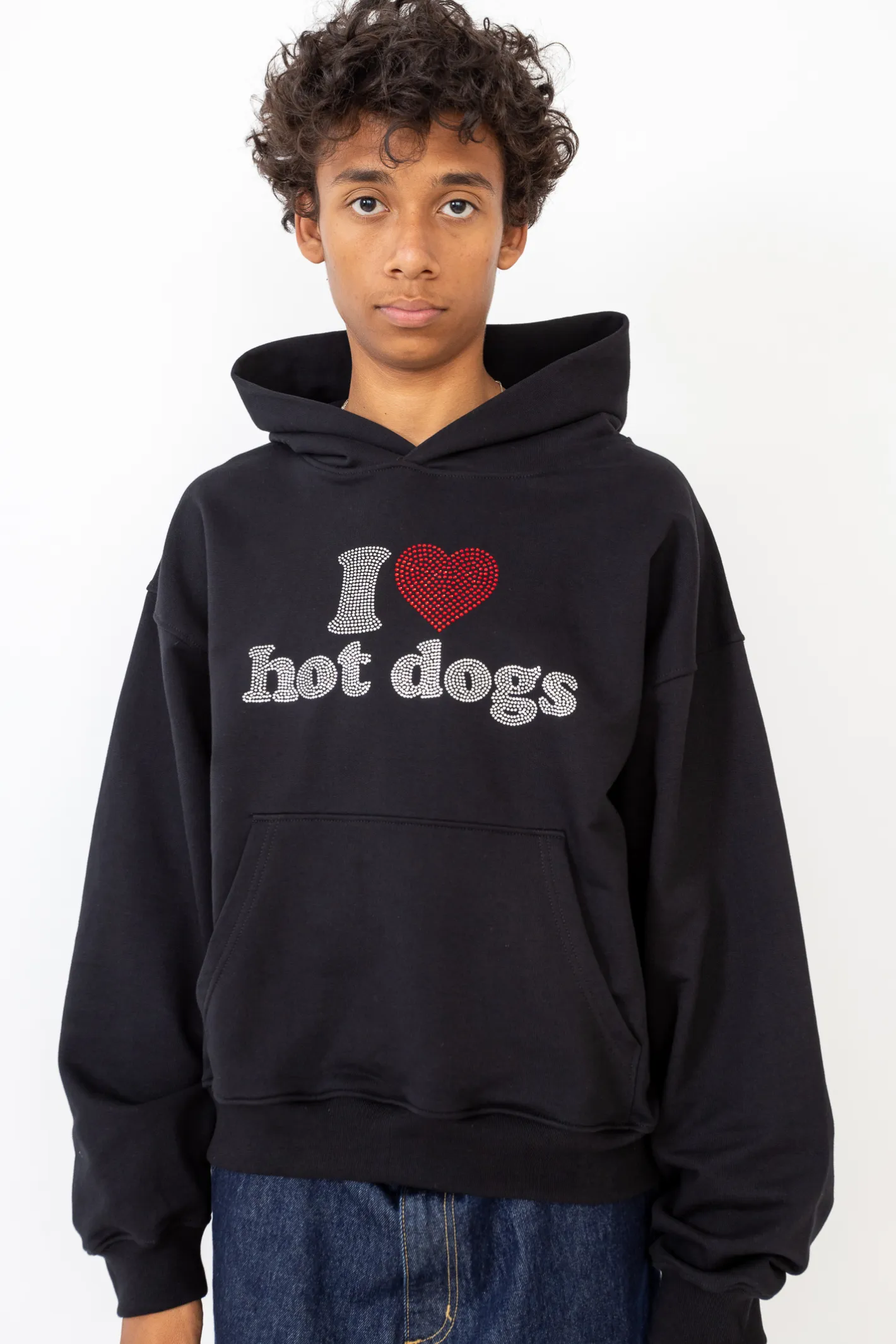 Bluzy Z Kapturem-2005 Bluza Z Kapturem I <3 Hot Dogs