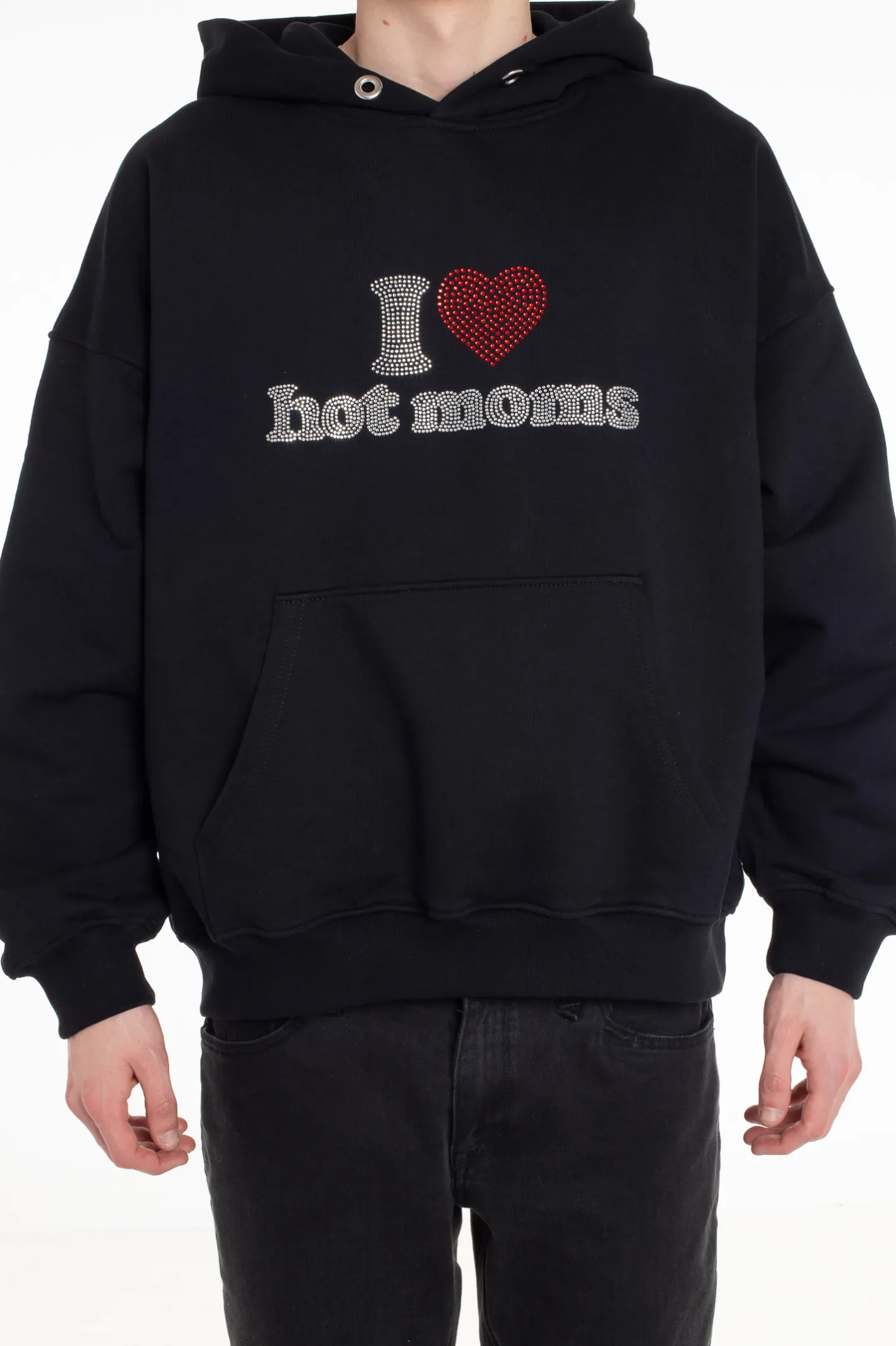 Bluzy Z Kapturem-2005 Bluza Z Kapturem I <3 Hot Moms