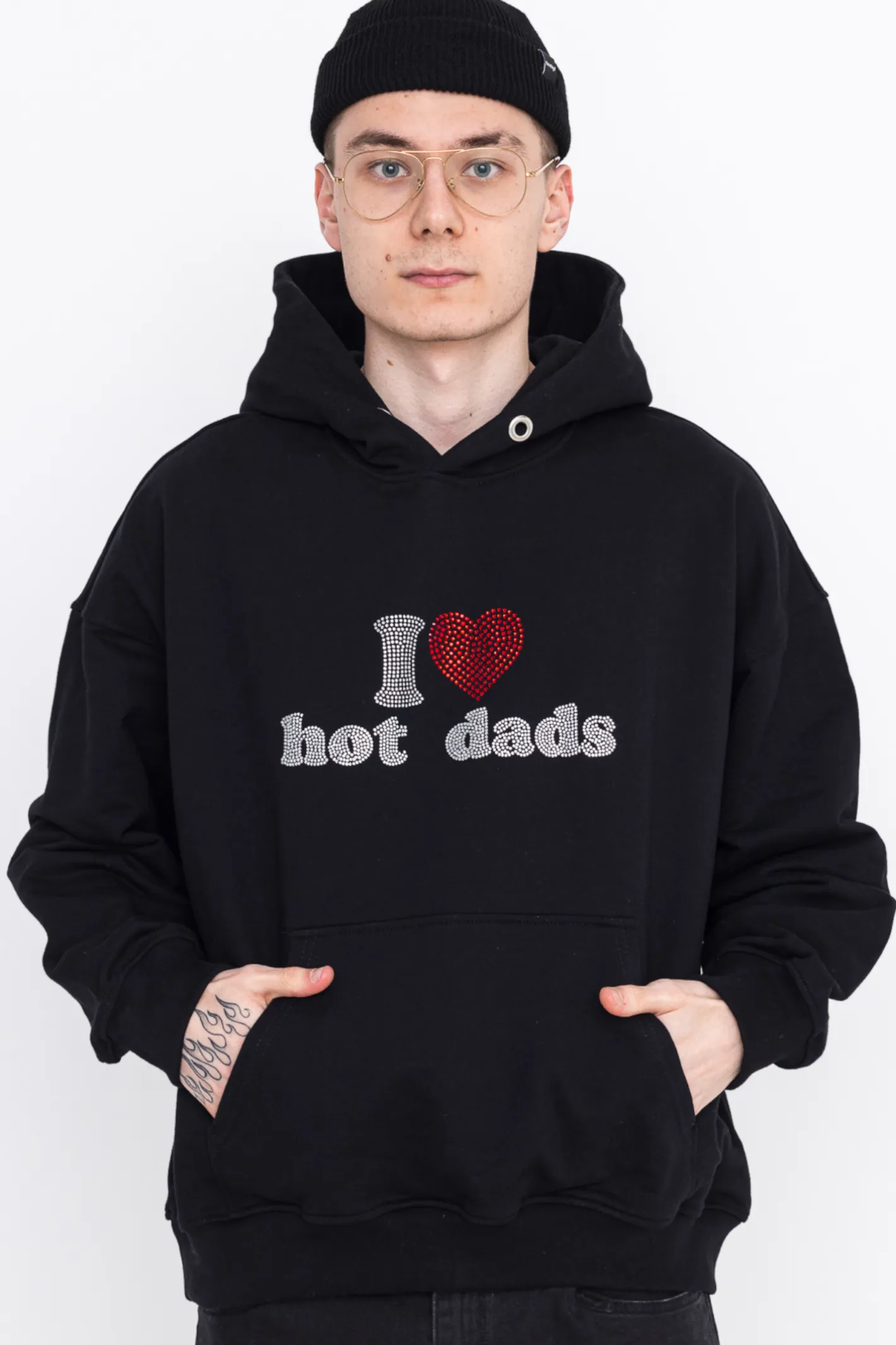 Bluzy Z Kapturem-2005 Bluza Z Kapturem I <3 Hot Dads