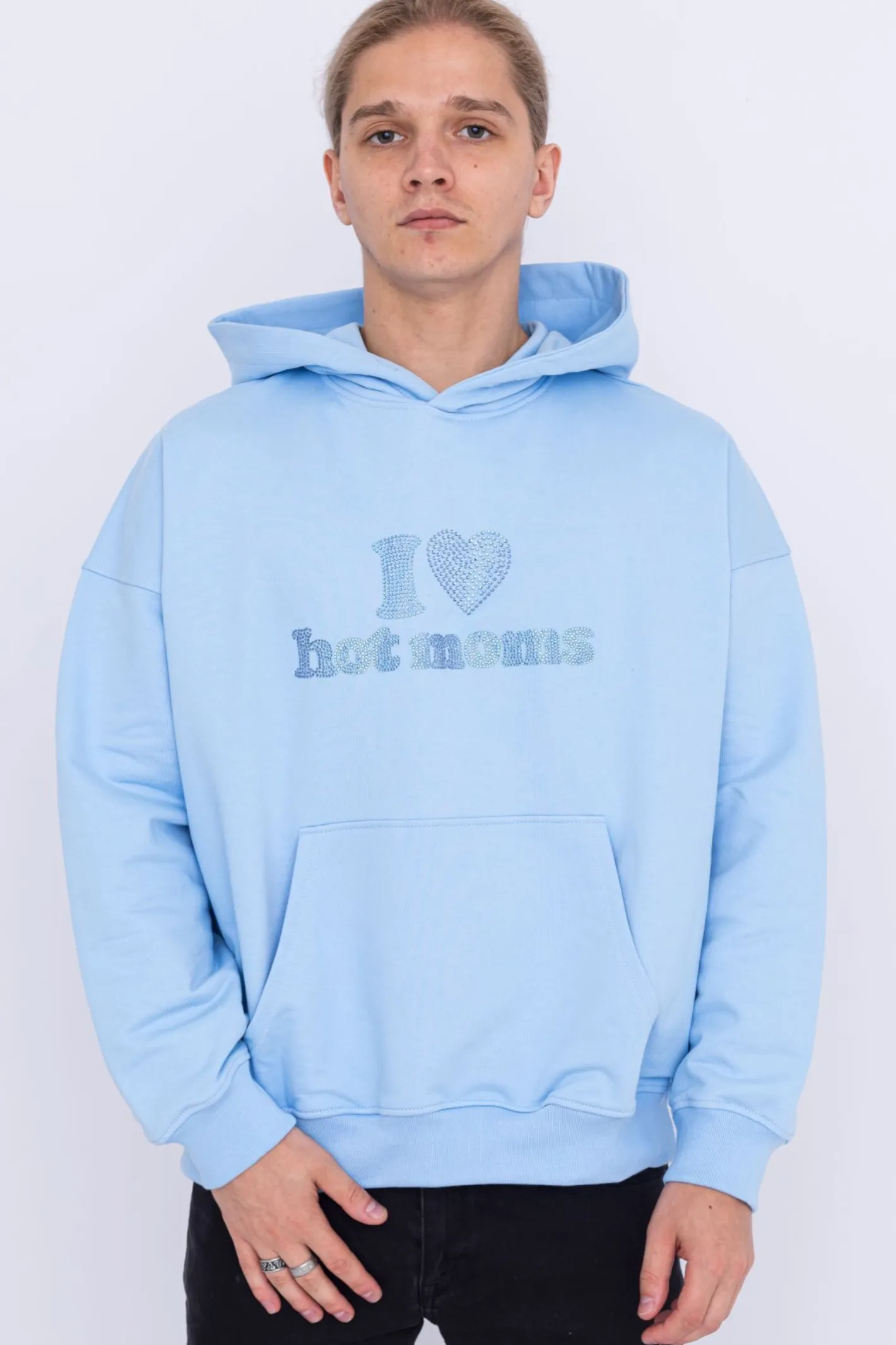 Bluzy Z Kapturem-2005 Bluza Z Kapturem I <3 Hot Moms