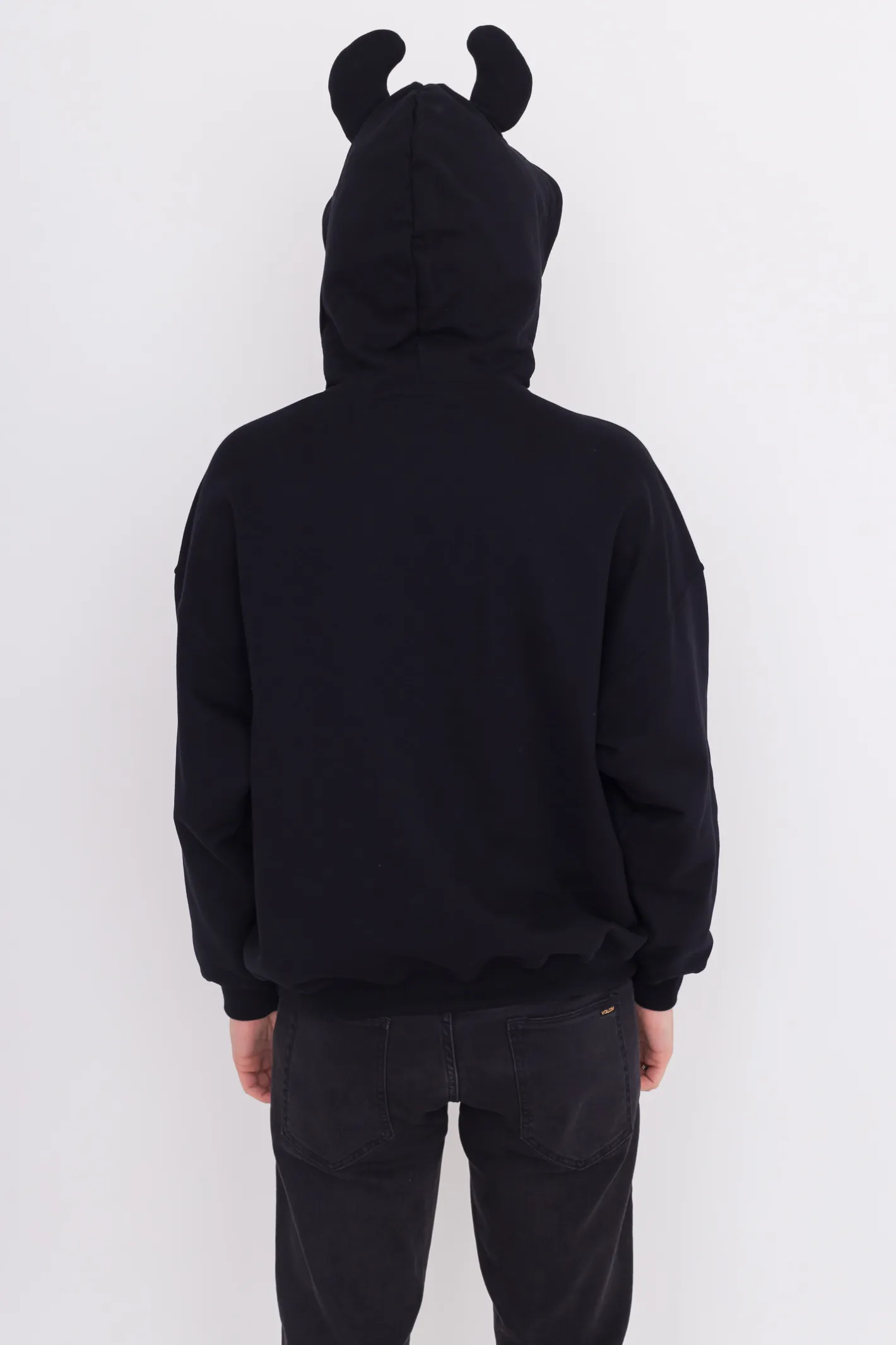 Bluzy Z Kapturem-2005 Bluza Z Kapturem Studded Horned Lucy Hoodie