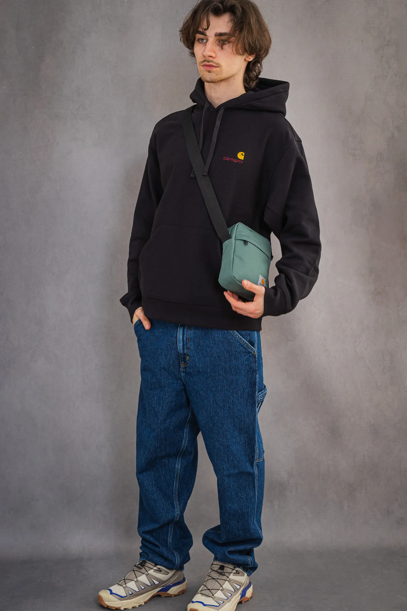 Bluzy Z Kapturem-Carhartt WIP Bluza Z Kapturem American Script