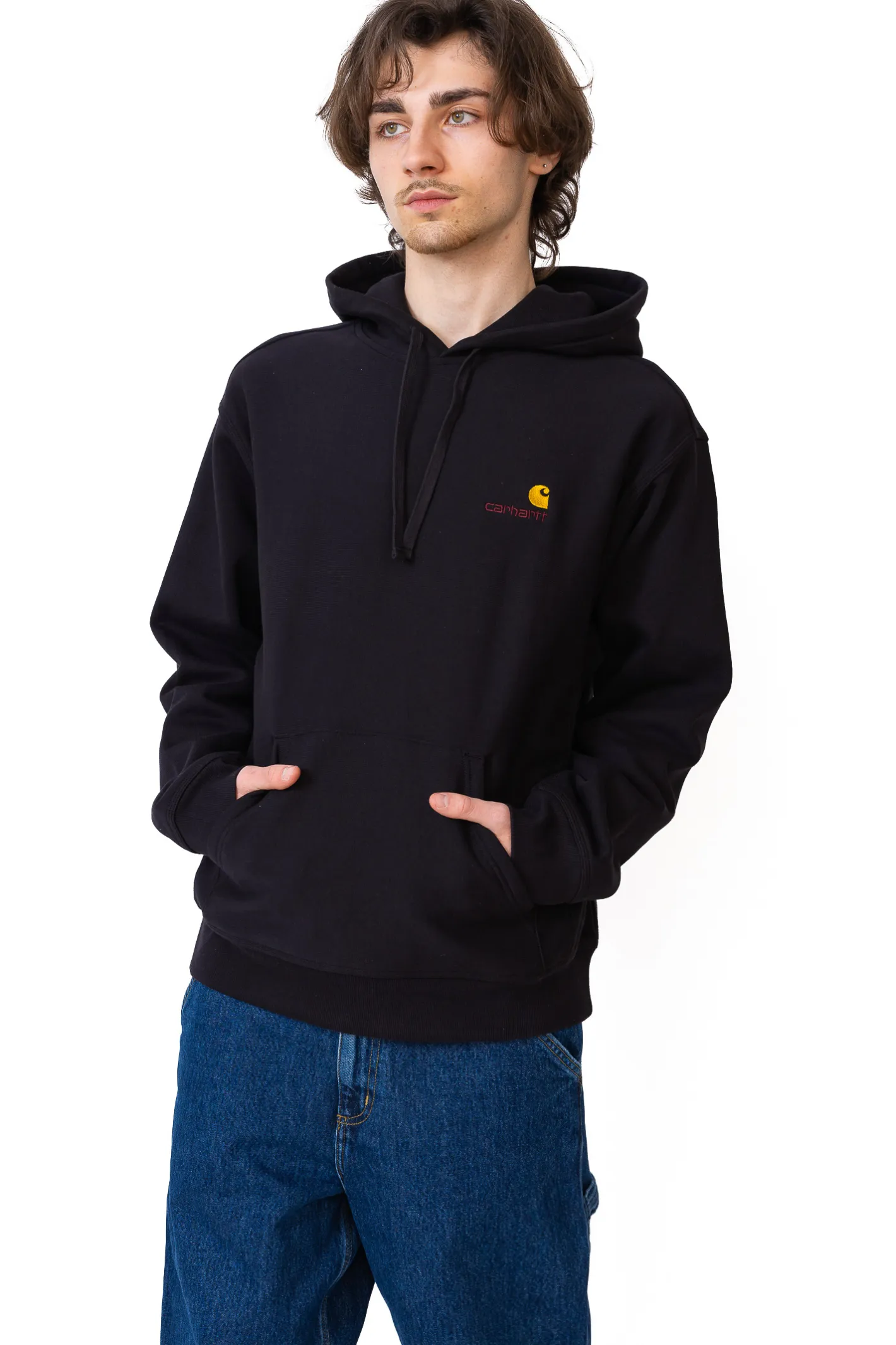 Bluzy Z Kapturem-Carhartt WIP Bluza Z Kapturem American Script