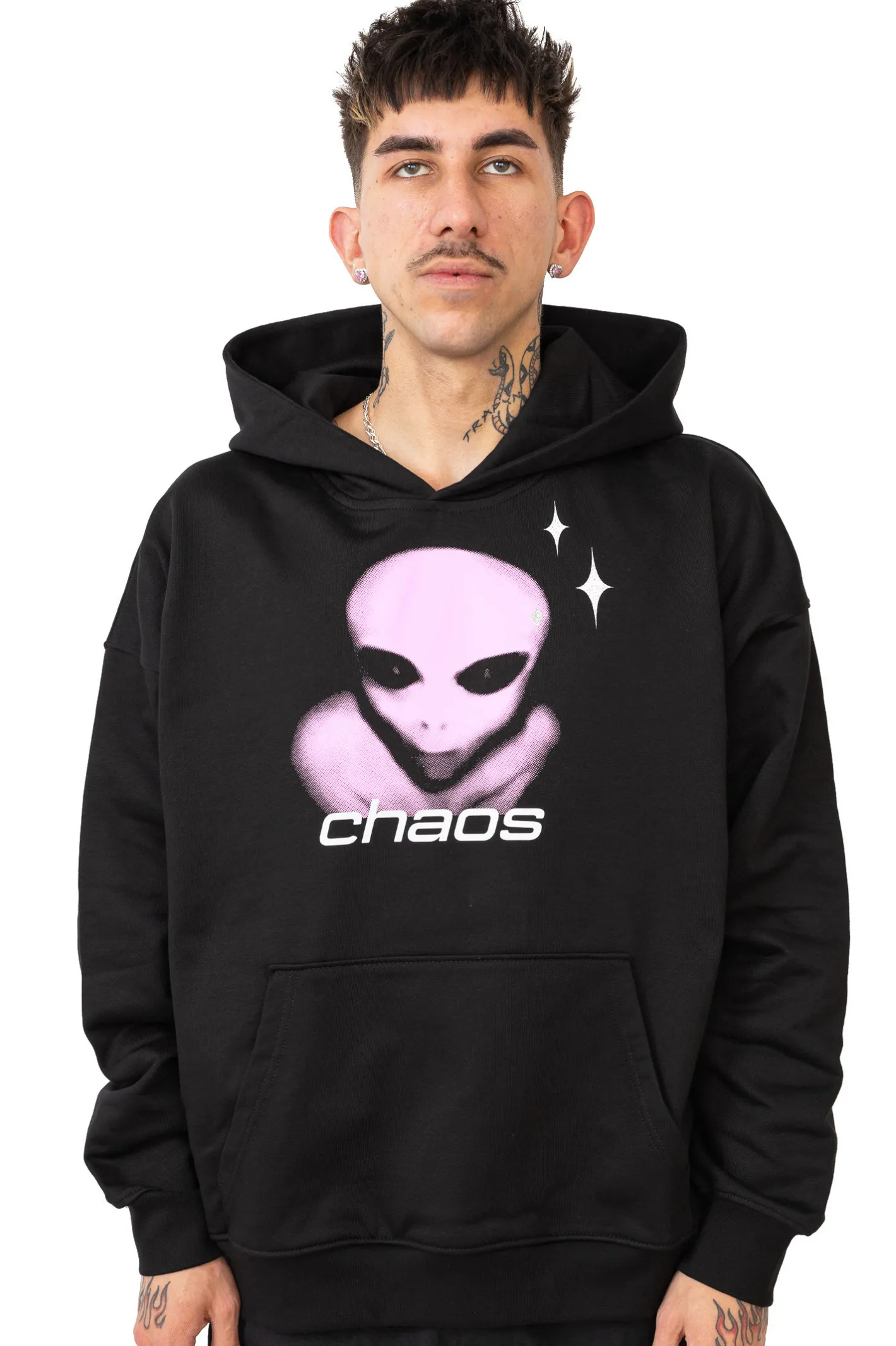 Bluzy Z Kapturem-Chaos Bluza Z Kapturem Alien Sparkle