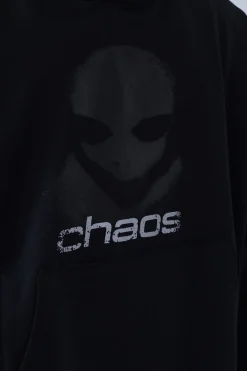 Bluzy Z Kapturem-Chaos Bluza Z Kapturem Alien Distressed