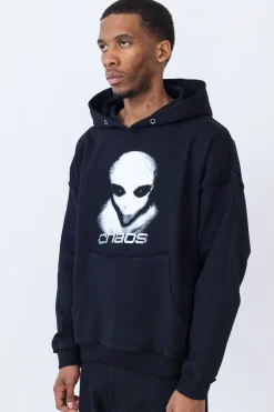 Bluzy Z Kapturem-Chaos Bluza Z Kapturem Alien Distressed