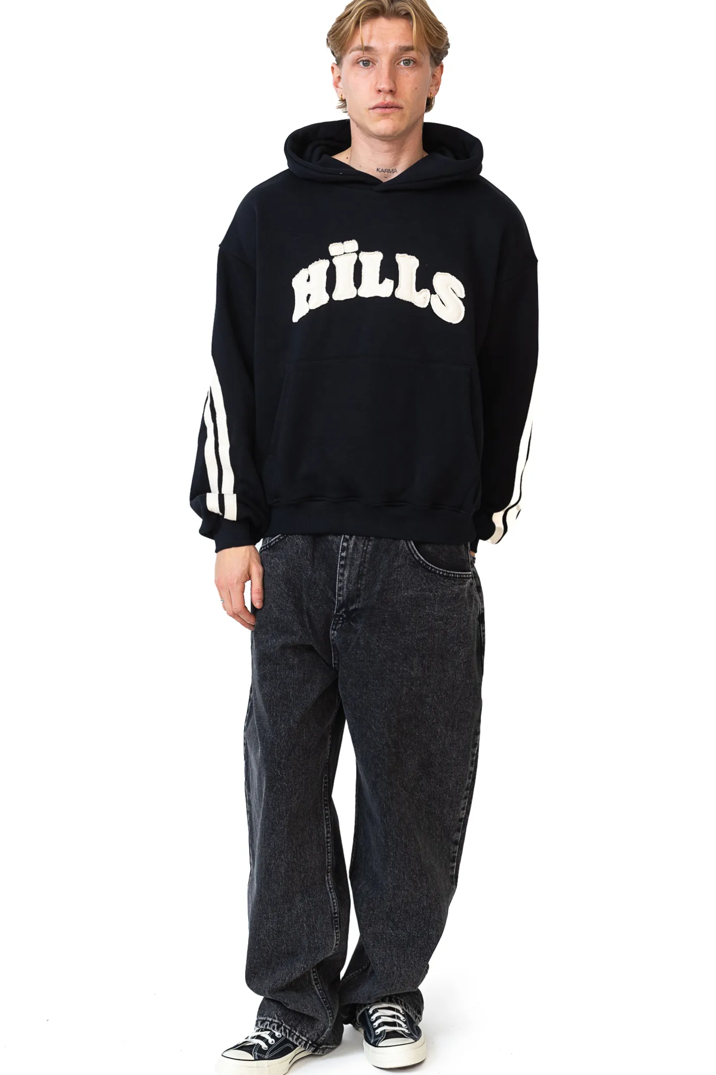 Bluzy Z Kapturem-Hills Bluza Z Kapturem Patch
