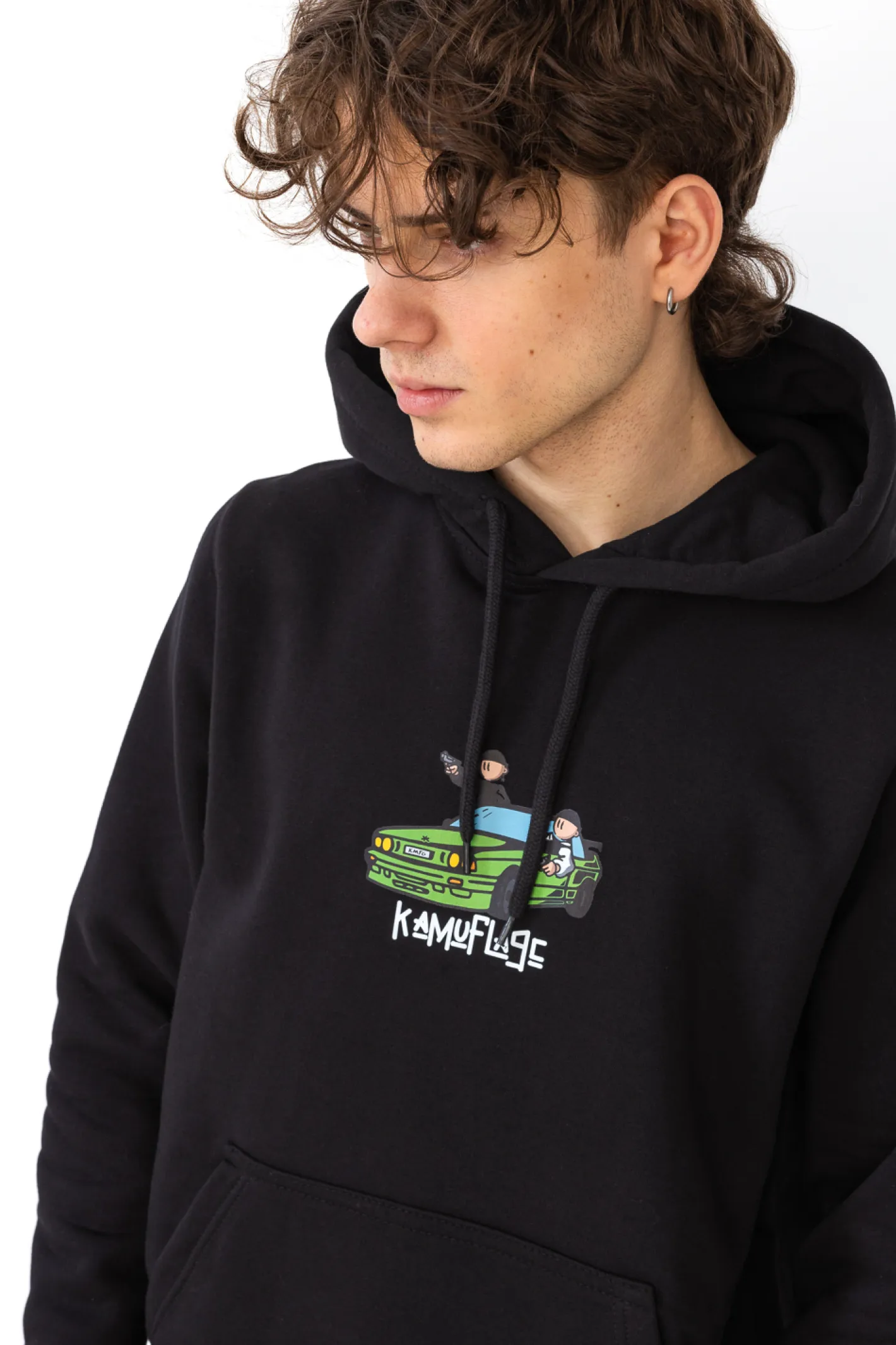 Bluzy Z Kapturem-Kamuflage Bluza Z Kapturem Pull Up