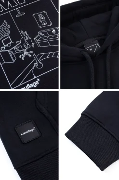 Bluzy Z Kapturem-Kamuflage Bluza Z Kapturem Lägenhet