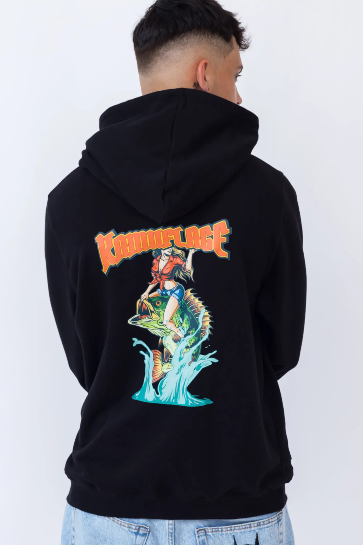 Bluzy Z Kapturem-Kamuflage Bluza Z Kapturem Wet Treasure