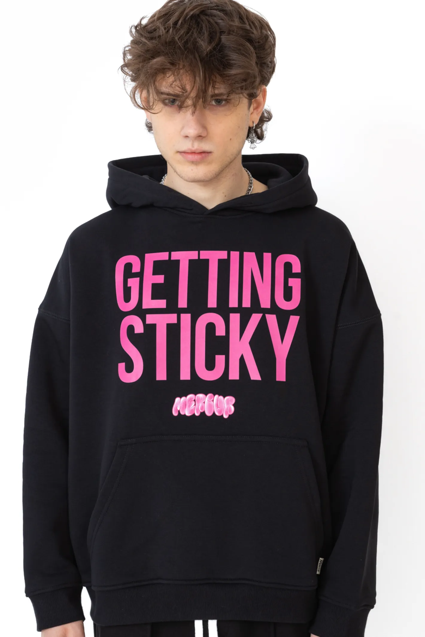 Bluzy Z Kapturem-Mercur Bluza Z Kapturem Bubblegum