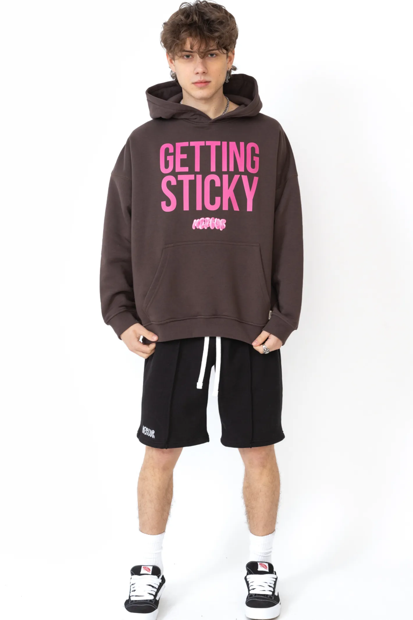 Bluzy Z Kapturem-Mercur Bluza Z Kapturem Bubblegum