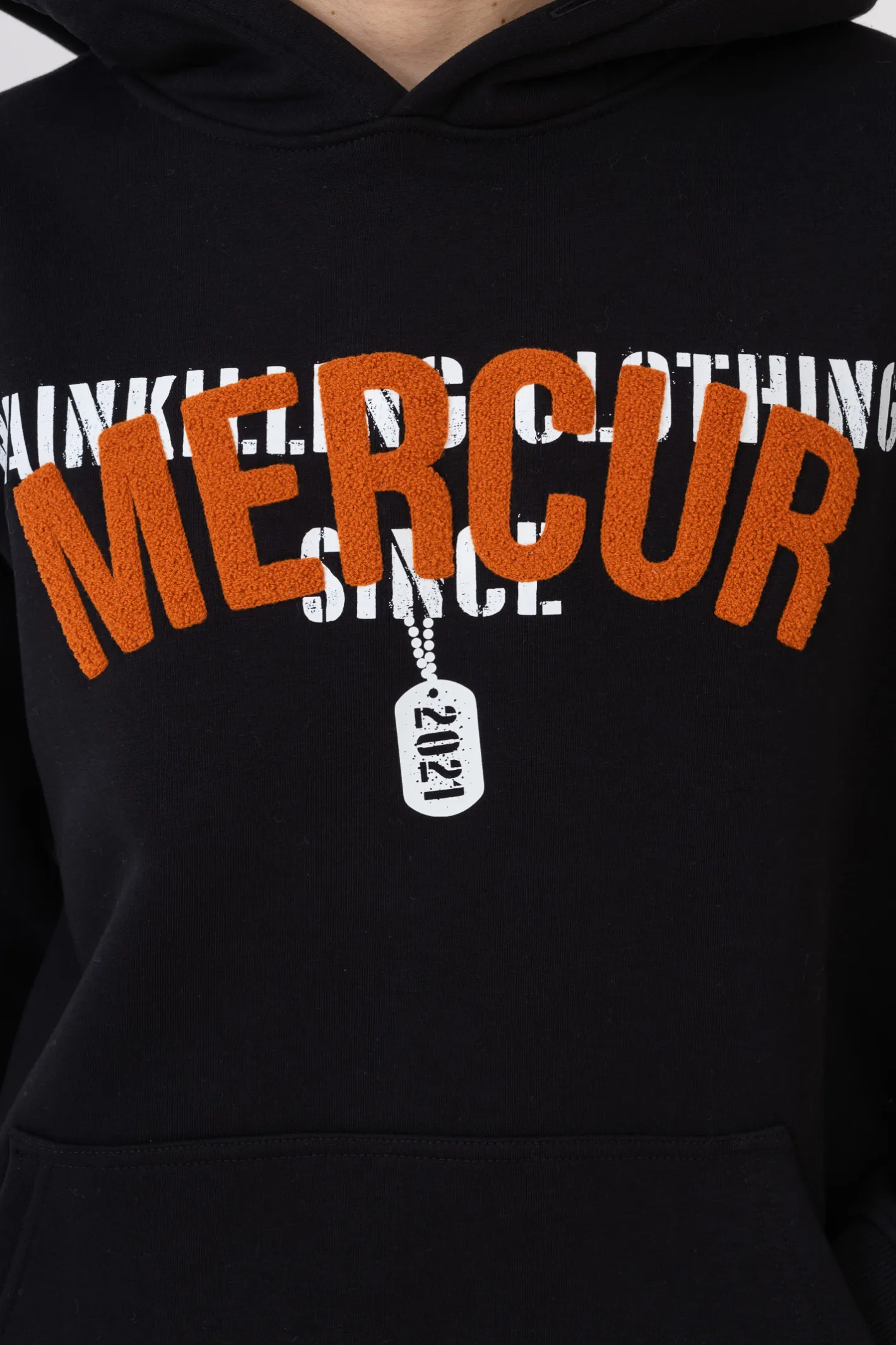 Bluzy Z Kapturem-Mercur Bluza Z Kapturem Military