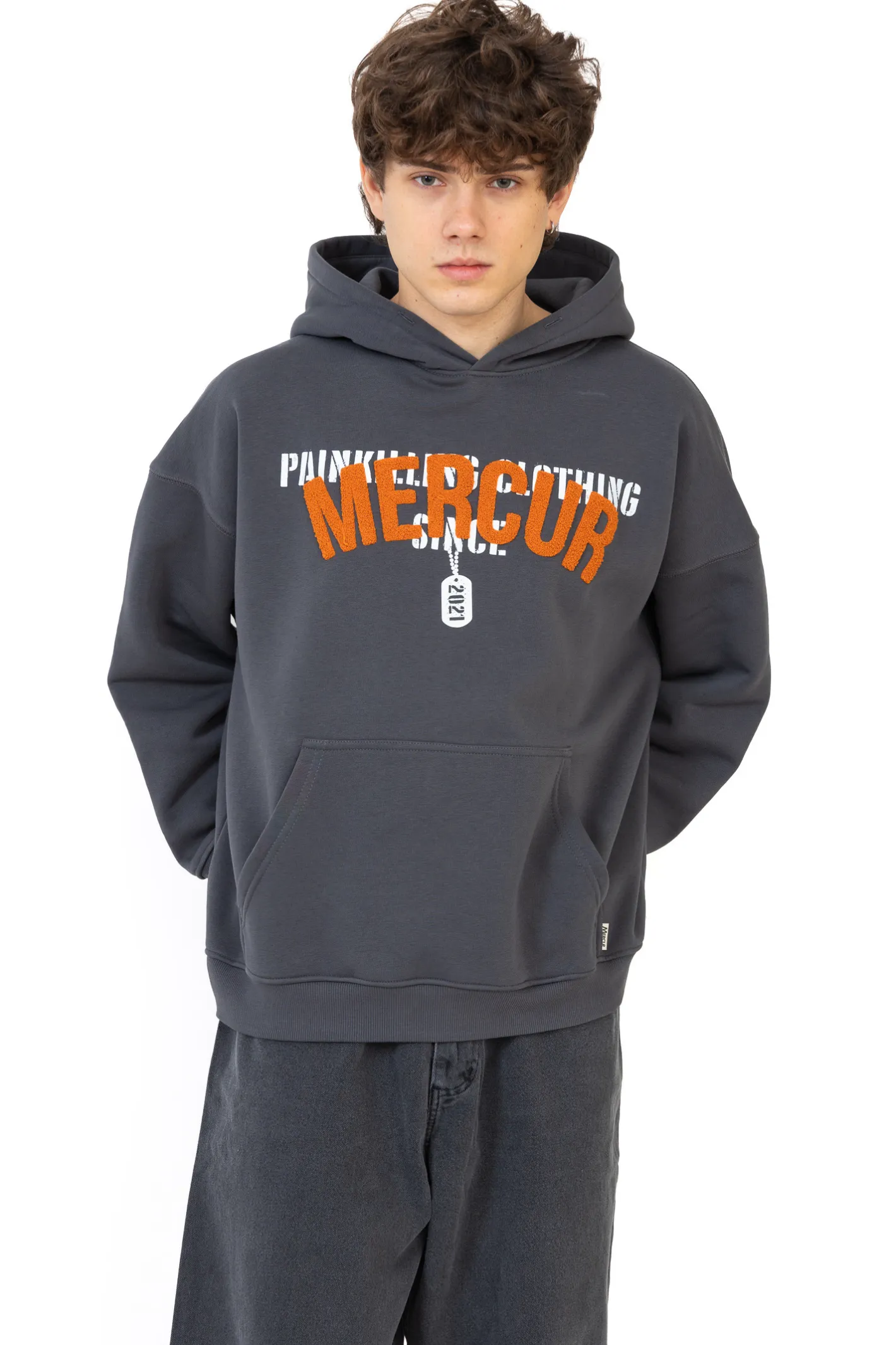 Bluzy Z Kapturem-Mercur Bluza Z Kapturem Military