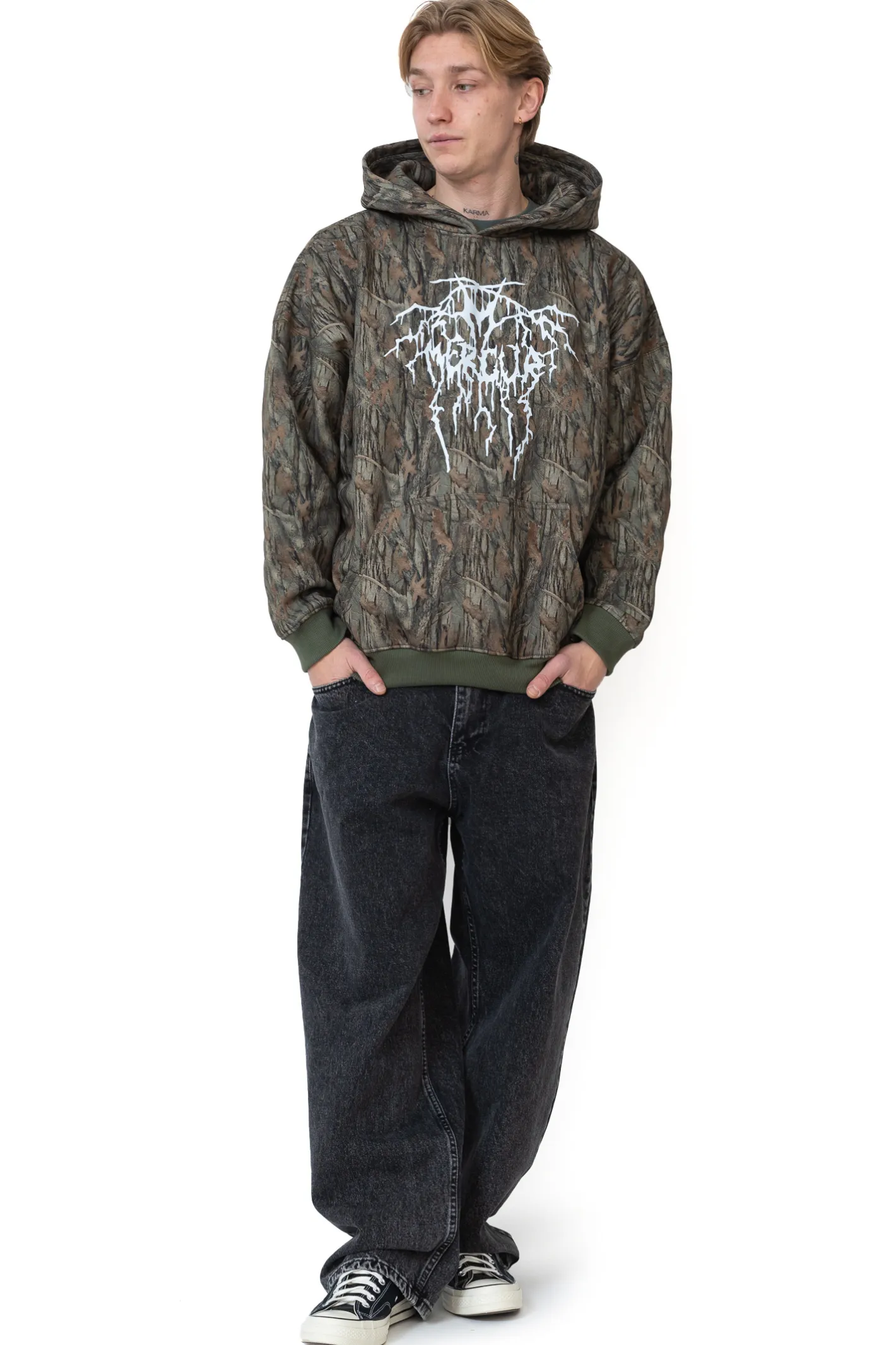 Bluzy Z Kapturem-Mercur Bluza Z Kapturem Metal