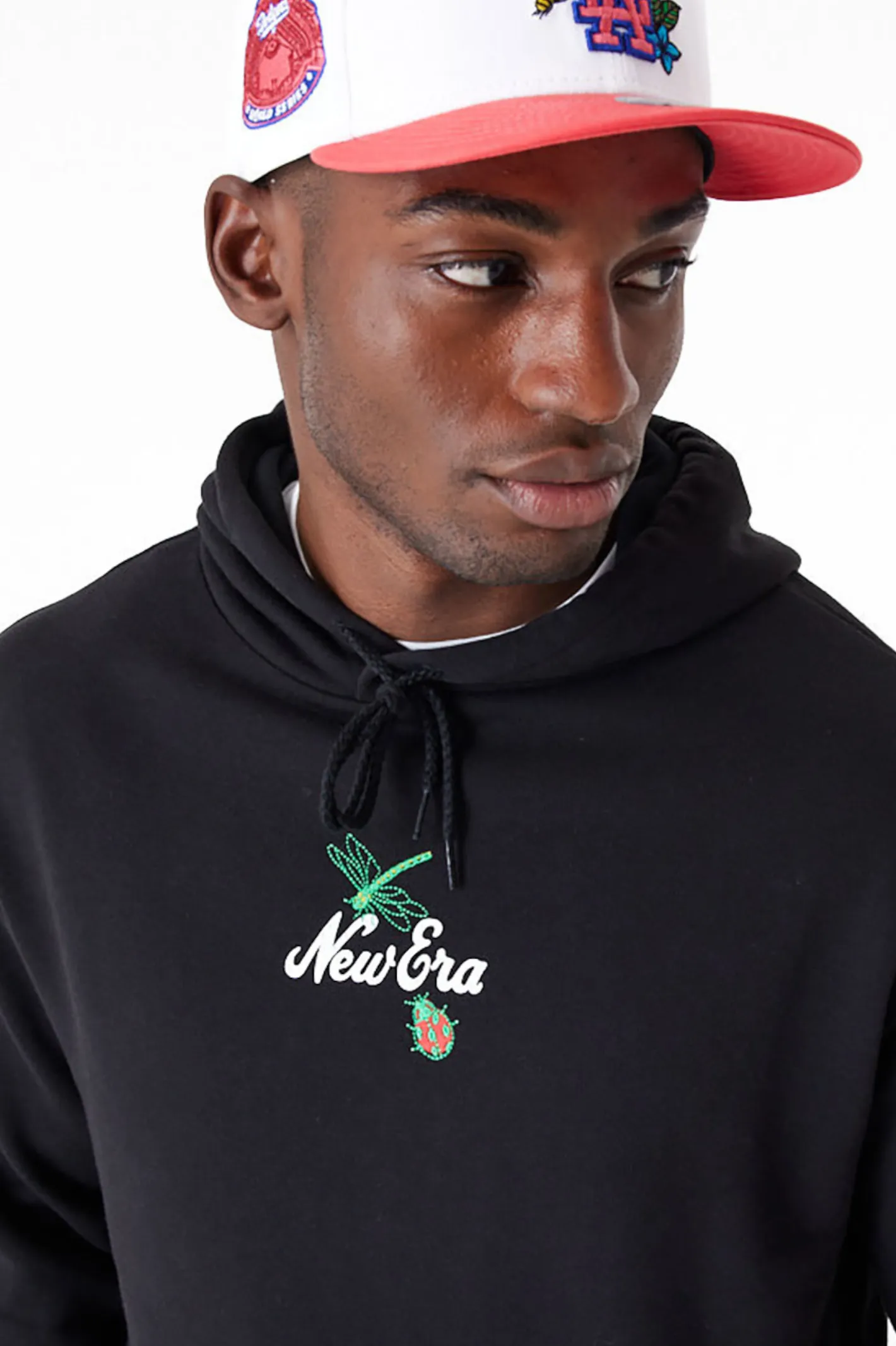Bluzy Z Kapturem-New Era Cap Bluza Z Kapturem New Era Floral Graphic Oversized