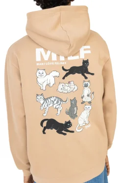Bluzy Z Kapturem-Ripndip Bluza Z Kapturem Man I Love Felines