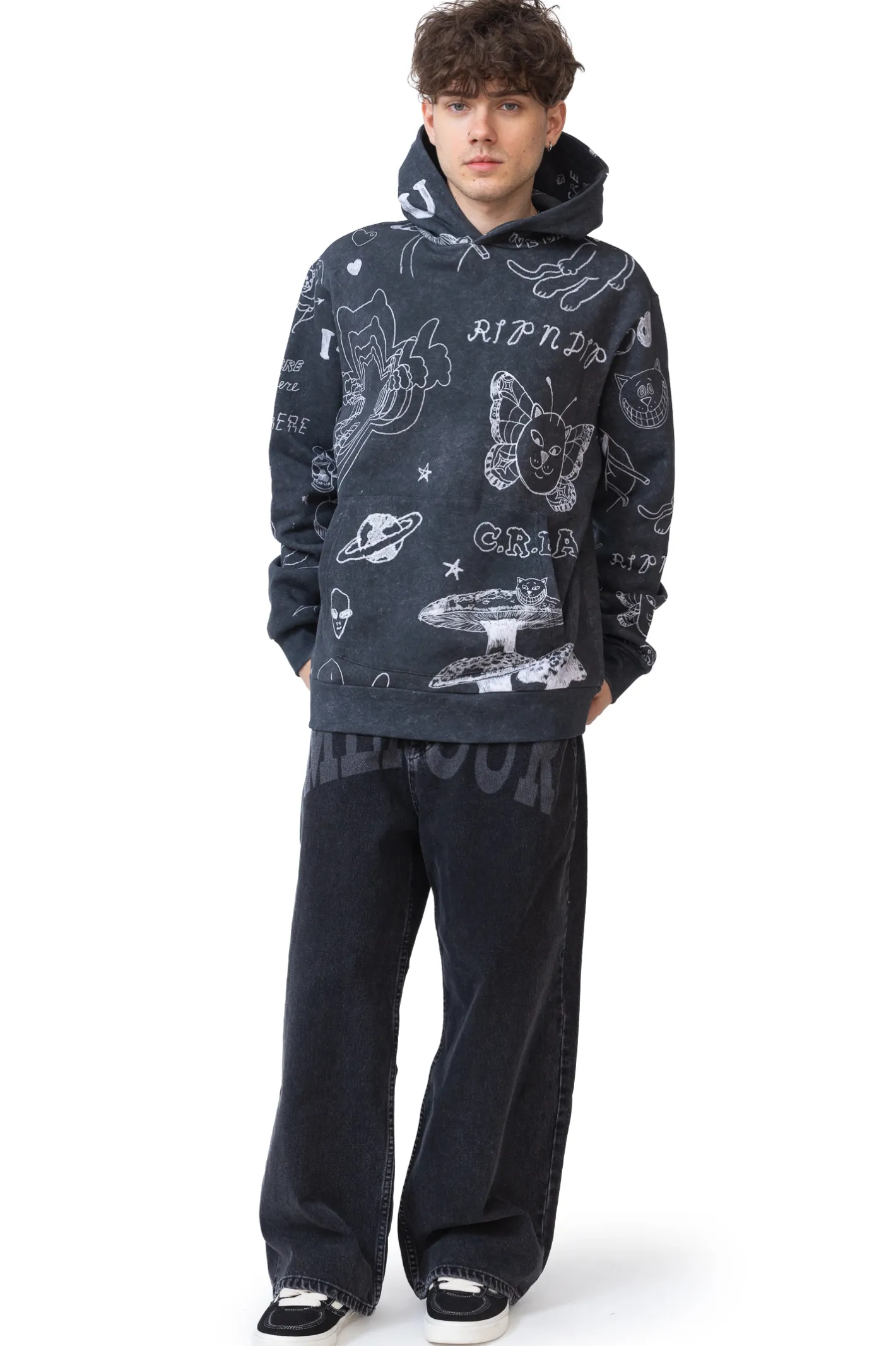 Bluzy Z Kapturem-Ripndip Bluza Z Kapturem Nermal Domination