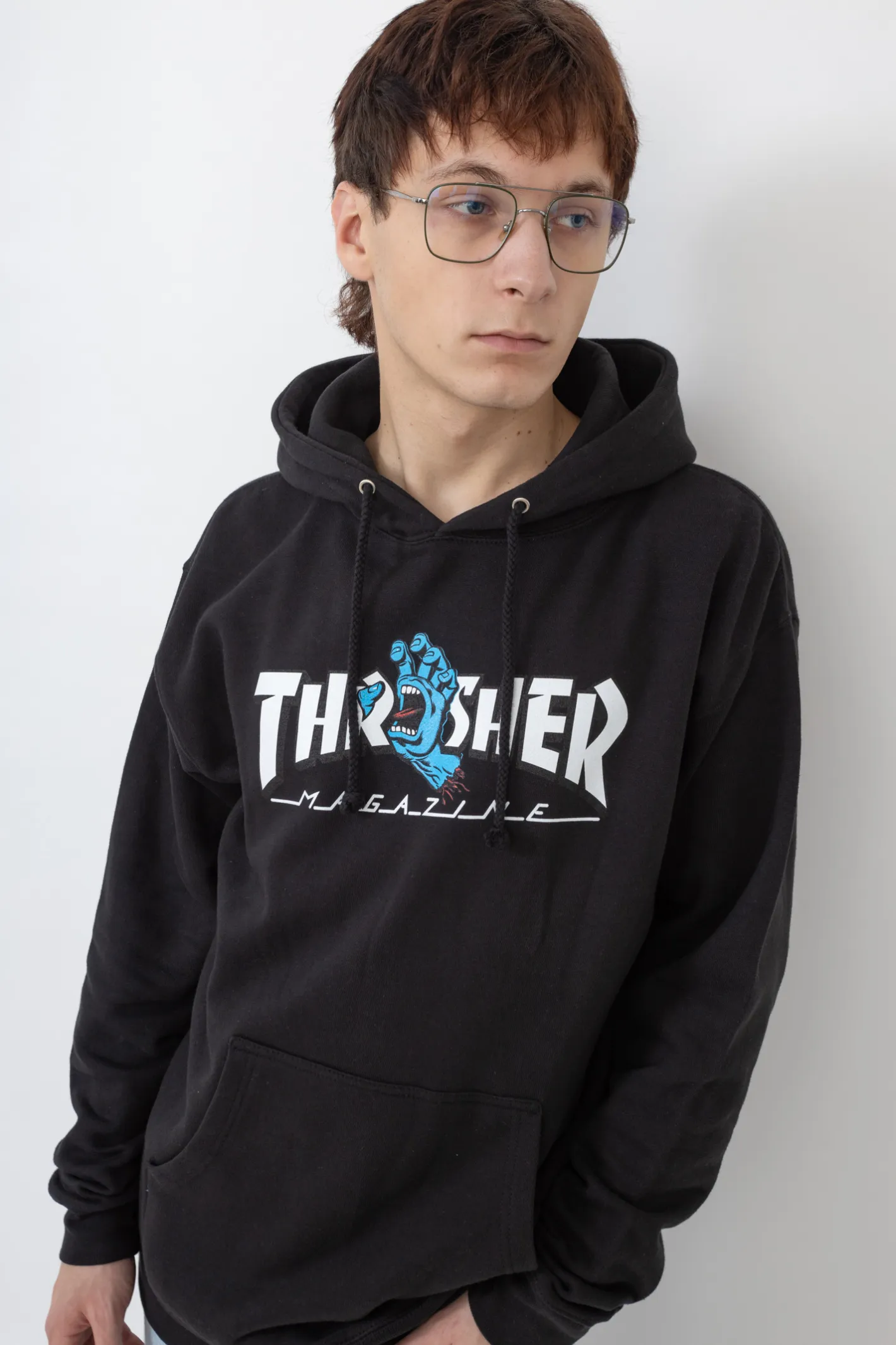 Thrasher X Santa Cruz|Bluzy Z Kapturem-Thrasher Skateboard Mag. Bluza Z Kapturem Thrasher Screaming Logo Santa Cruz
