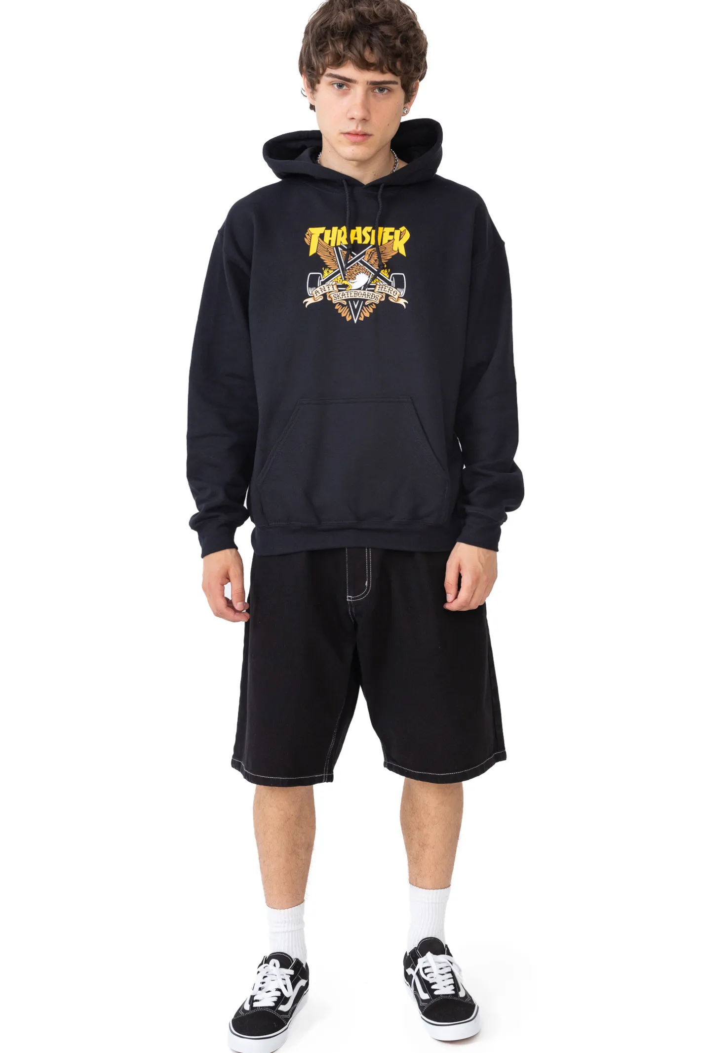 Thrasher Magazine X Antihero|Bluzy Z Kapturem-Thrasher Skateboard Mag. Bluza Z Kapturem Thrasher x Antihero Eaglegram