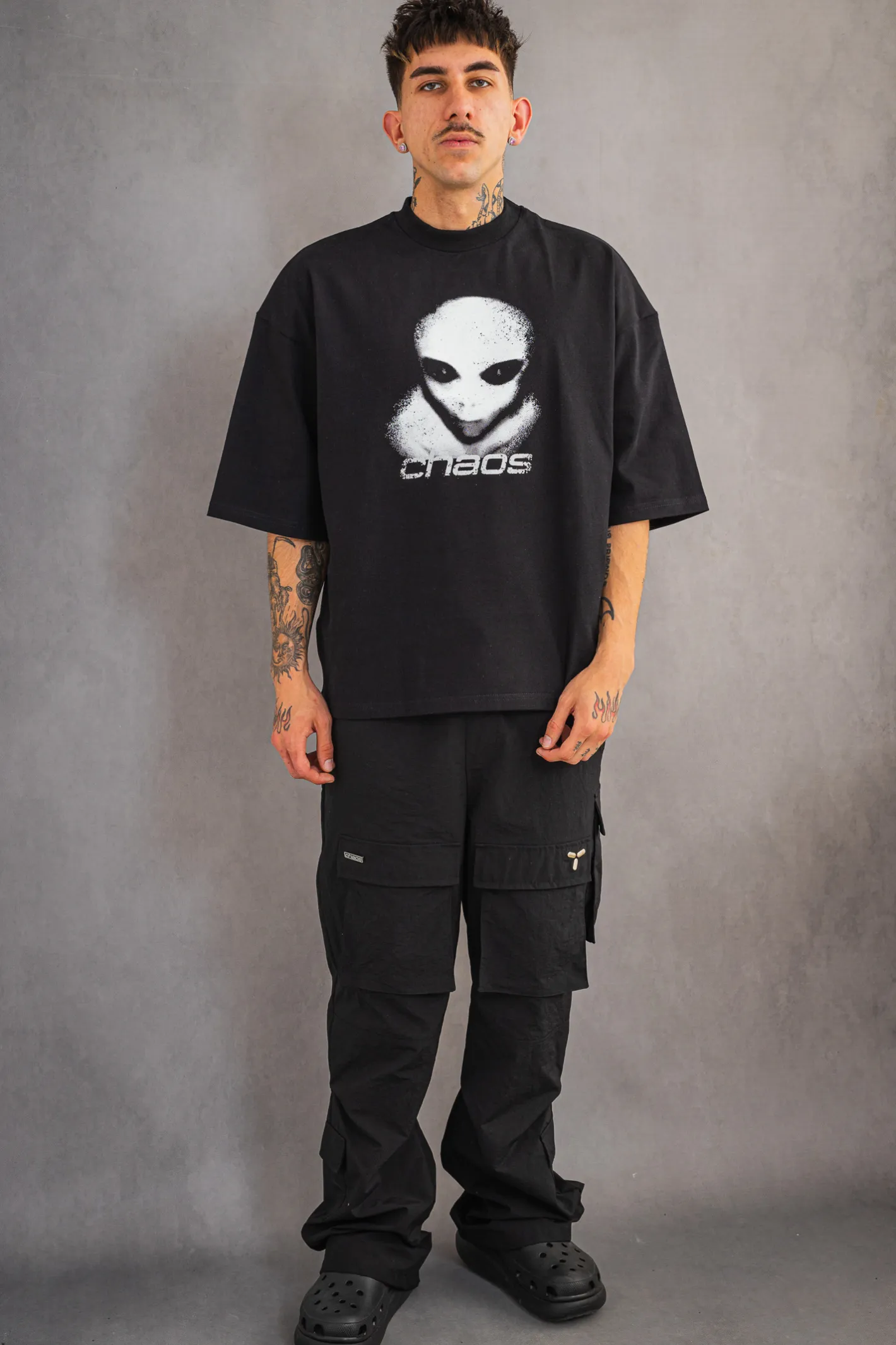 T-shirty-Chaos Koszulka Alien Distressed