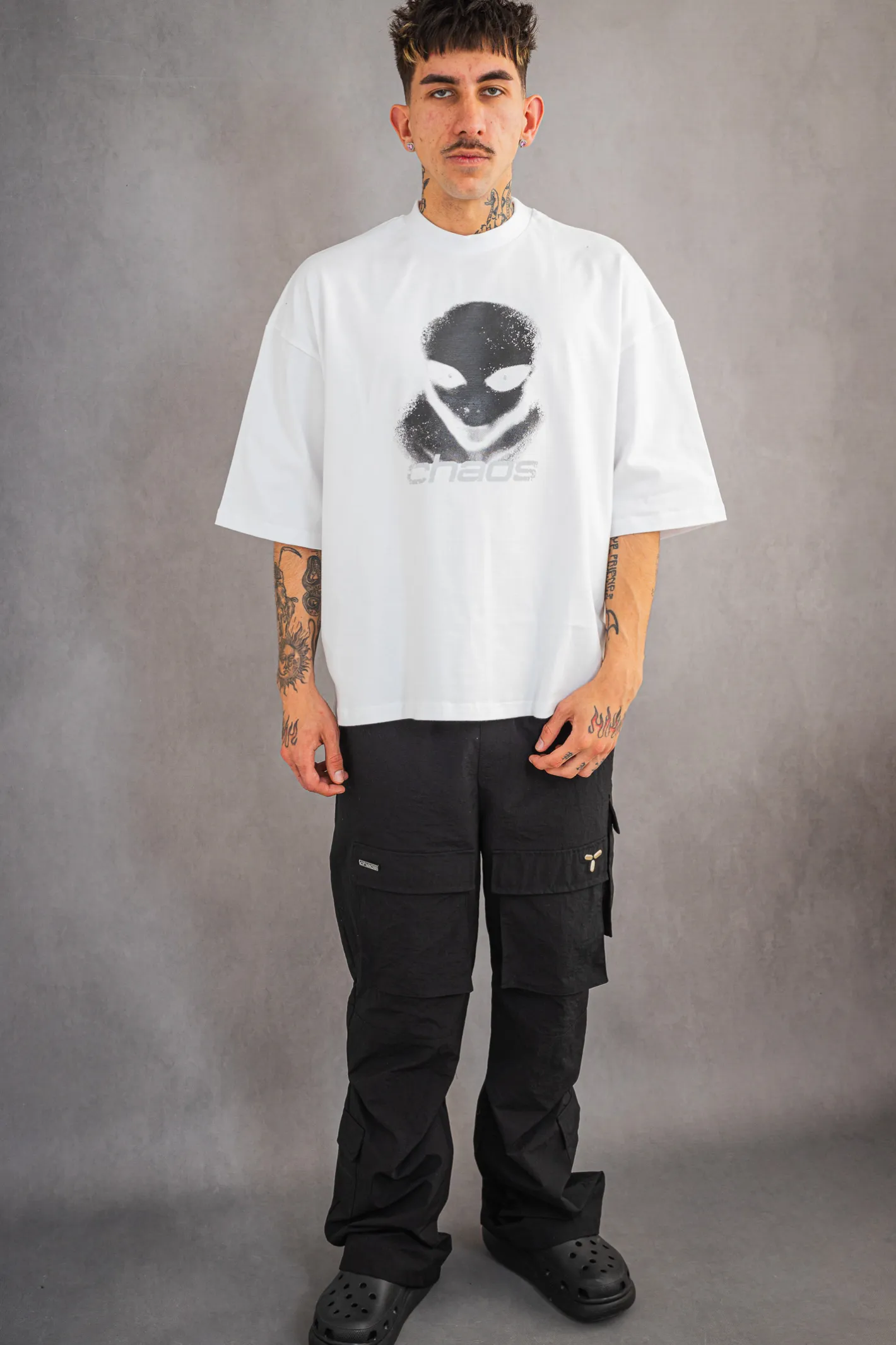 T-shirty-Chaos Koszulka Alien Distressed