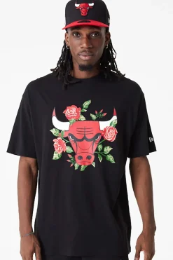 T-shirty-New Era Cap Koszulka New Era Chicago Bulls Floral Graphic Oversized