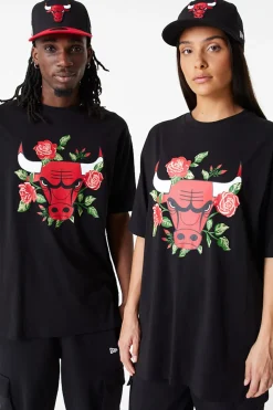 T-shirty-New Era Cap Koszulka New Era Chicago Bulls Floral Graphic Oversized