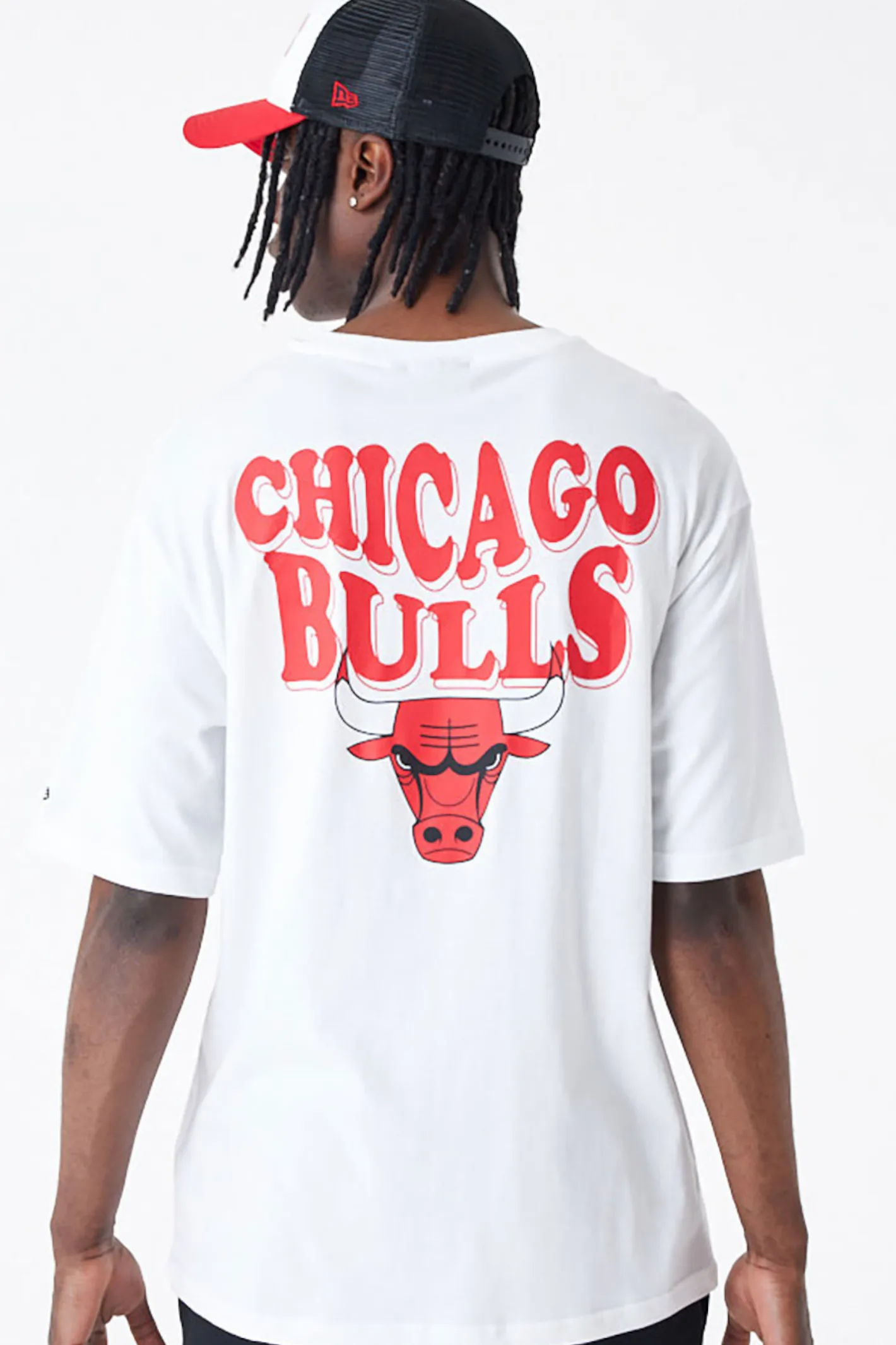 T-shirty-New Era Cap Koszulka New Era Chicago Bulls NBA Script Oversized