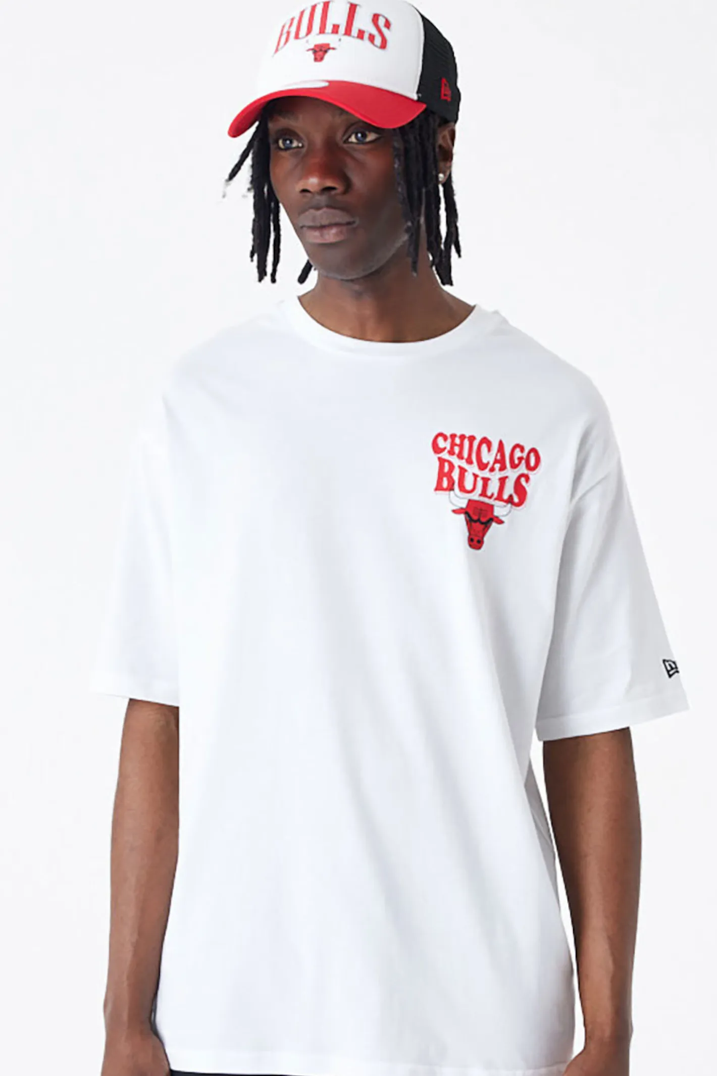 T-shirty-New Era Cap Koszulka New Era Chicago Bulls NBA Script Oversized