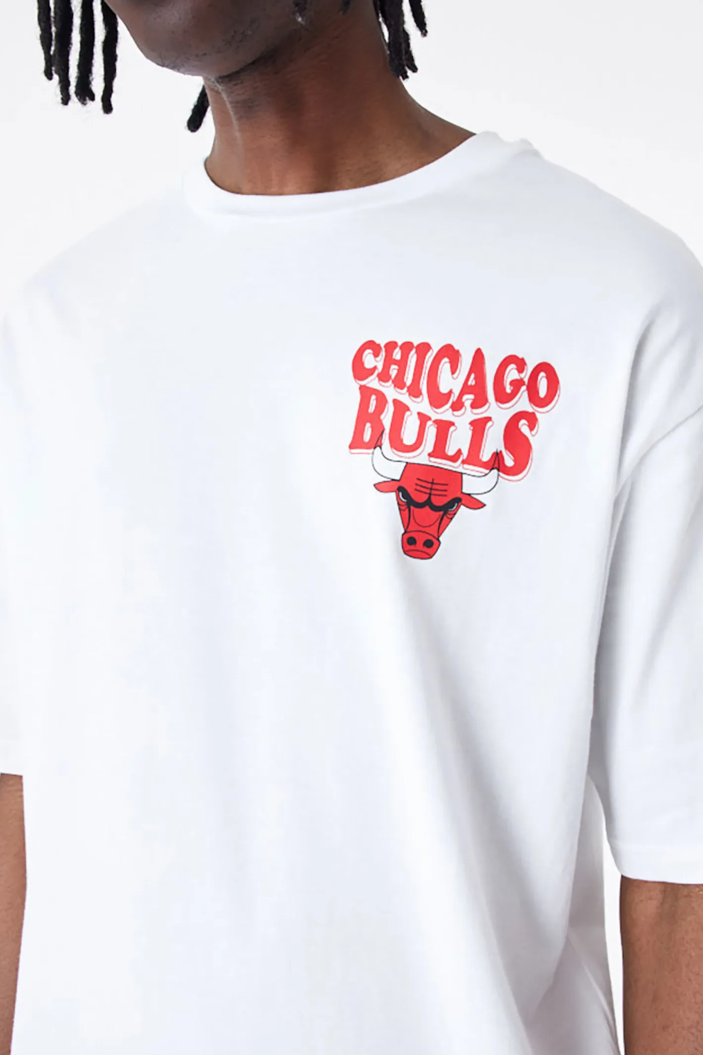 T-shirty-New Era Cap Koszulka New Era Chicago Bulls NBA Script Oversized