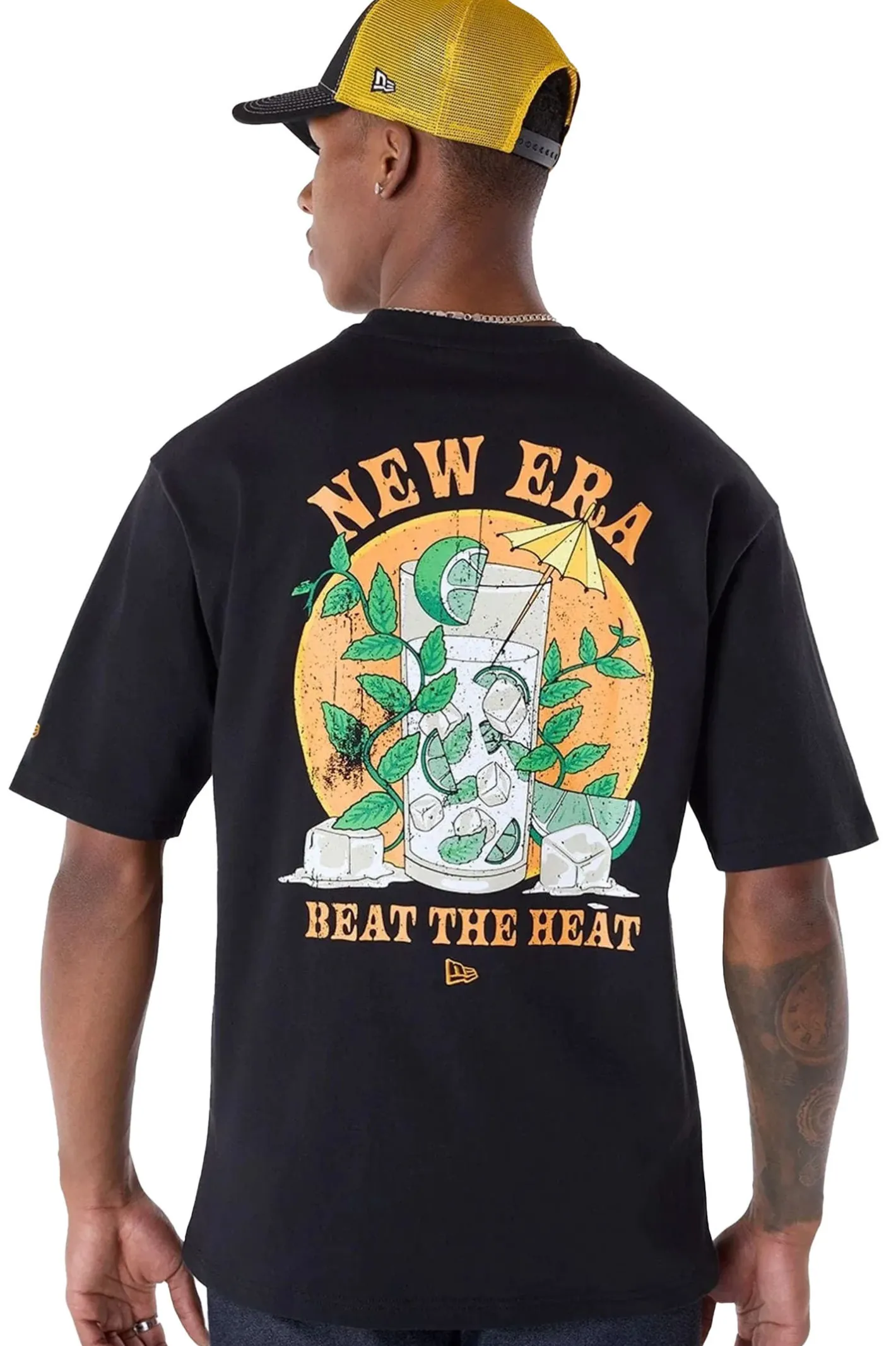 T-shirty-New Era Cap Koszulka New Era Drink Graphic Oversized