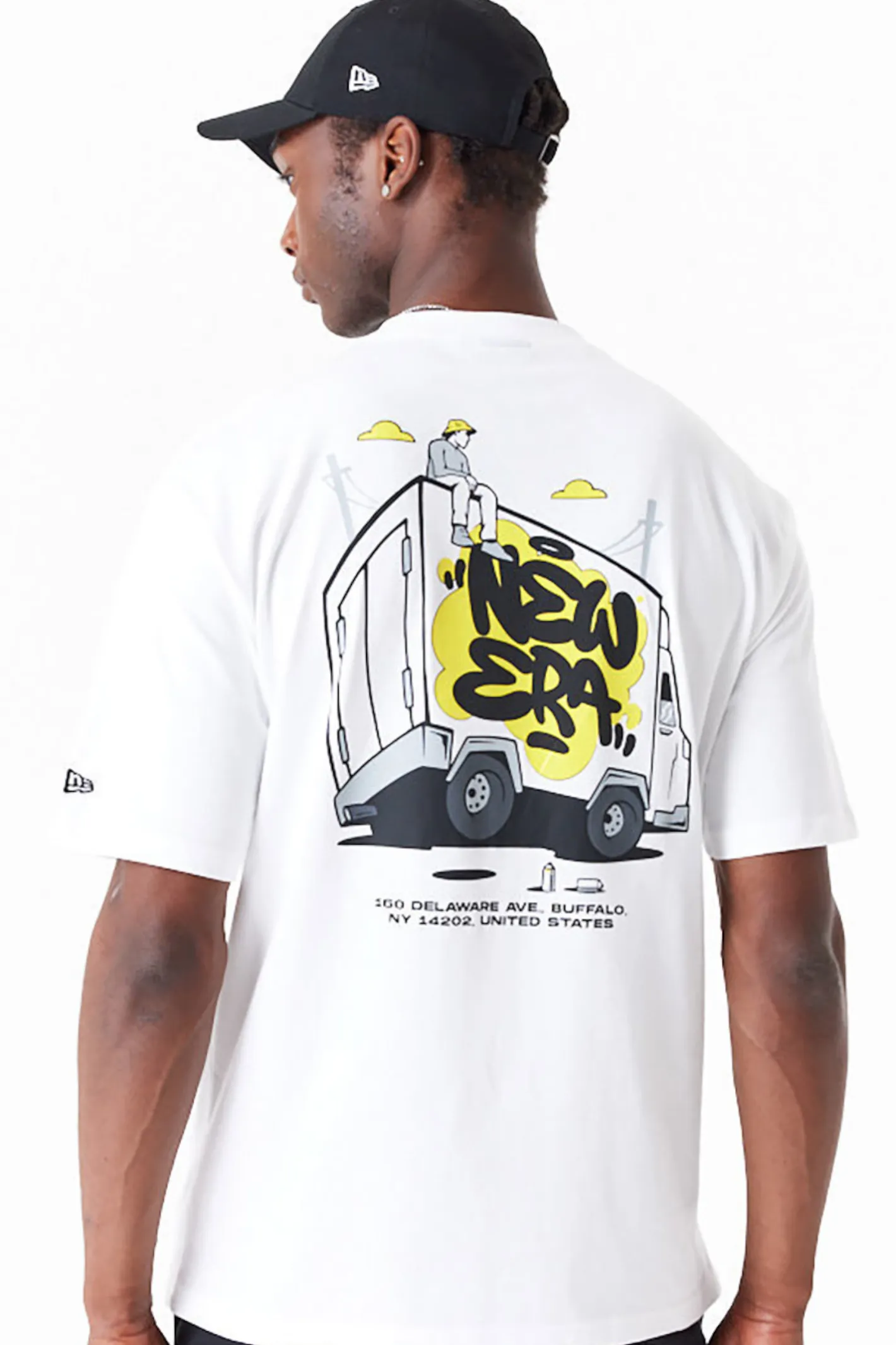 T-shirty-New Era Cap Koszulka New Era Spray Graphic Oversized