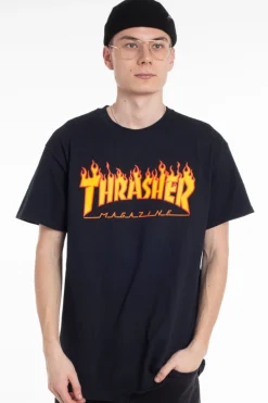 T-shirty-Thrasher Skateboard Mag. Koszulka Thrasher Flame Logo