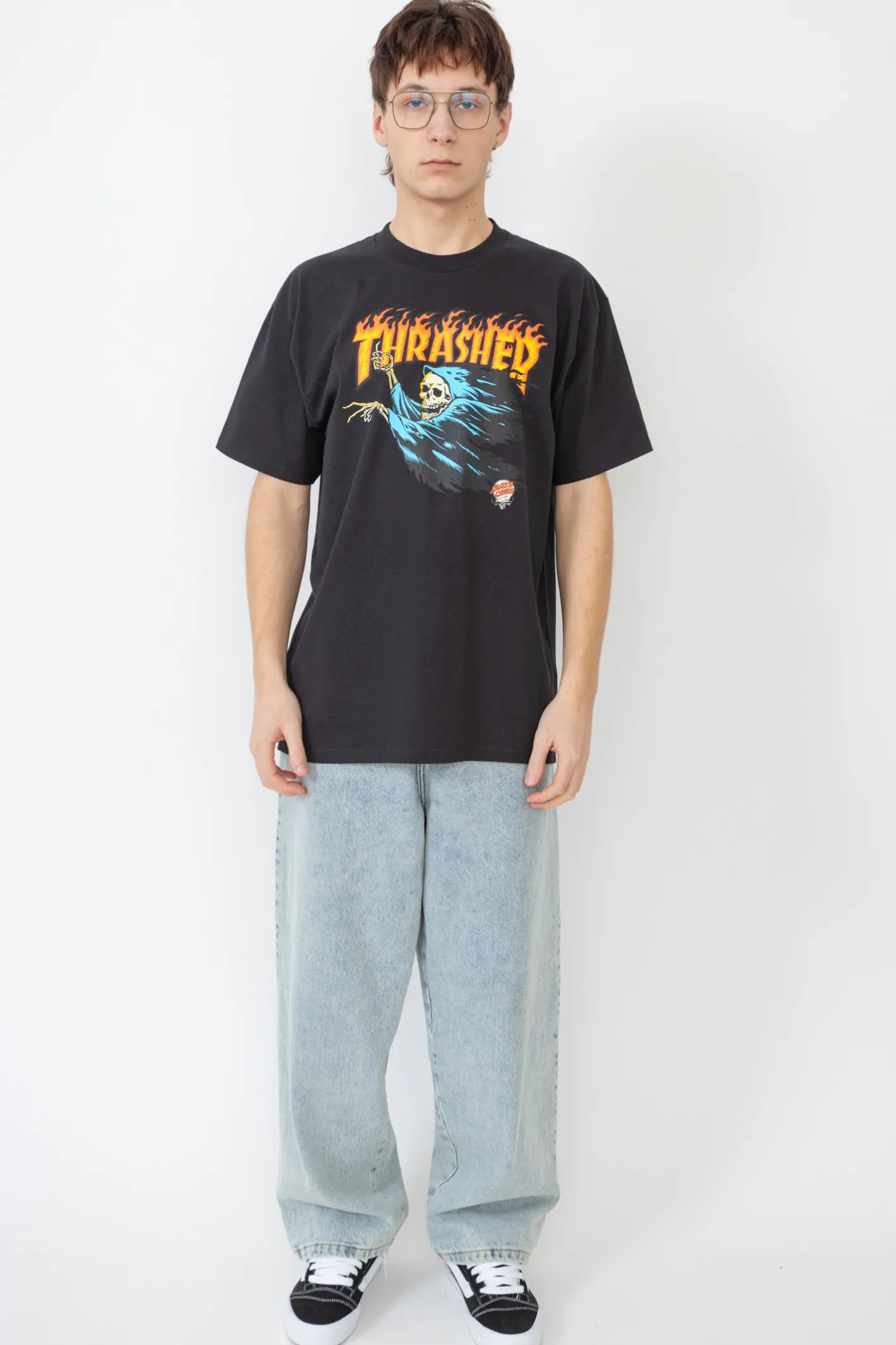 Thrasher X Santa Cruz|T-shirty-Thrasher Skateboard Mag. Koszulka Thrasher O'Brien Reaper Santa Cruz