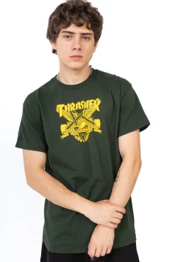 Thrasher Magazine X Antihero|T-shirty-Thrasher Skateboard Mag. Koszulka Thrasher x Antihero Eaglegram