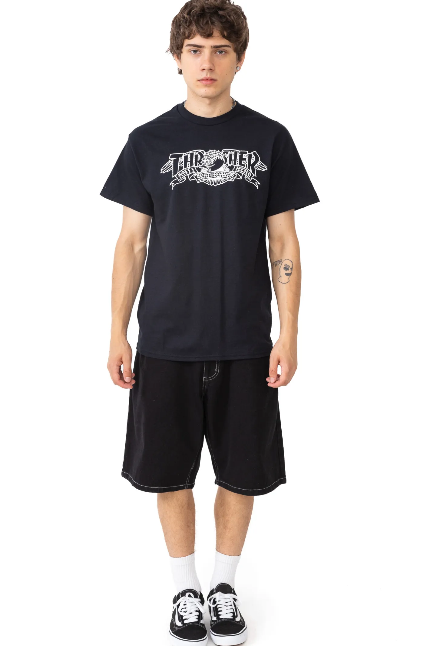 Thrasher Magazine X Antihero|T-shirty-Thrasher Skateboard Mag. Koszulka Thrasher x Antihero Mag Banner