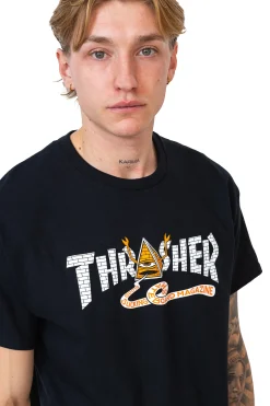 Thrasher X Toy Machine|T-shirty-Thrasher Skateboard Mag. Koszulka Thrasher x Toy Machine Pyramid