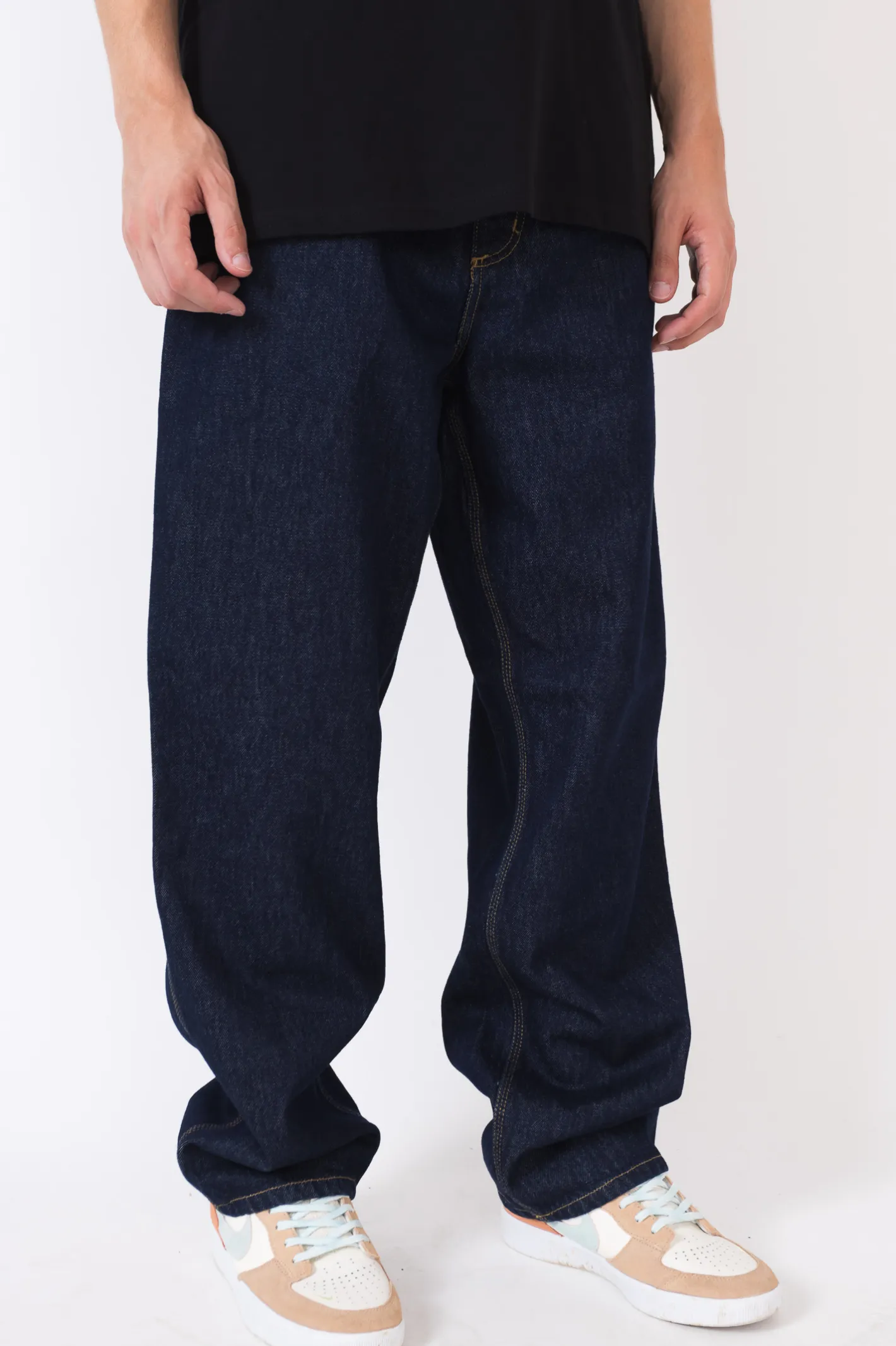 Spodnie Baggy|Jeansy-Carhartt WIP Spodnie Single Knee Jeans