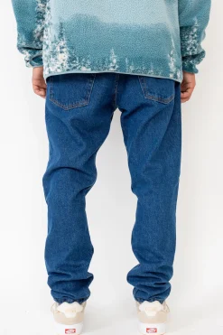 Jeansy-Kamuflage Spodnie Jeansowe Mid-Slim