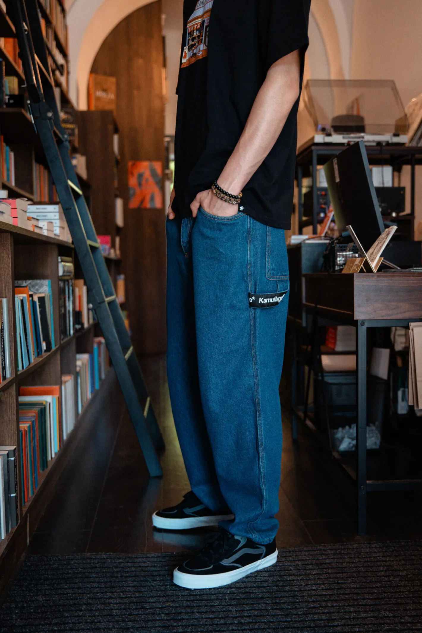 Spodnie Baggy|Jeansy-Kamuflage Spodnie Don't Tell Lauren Workpants