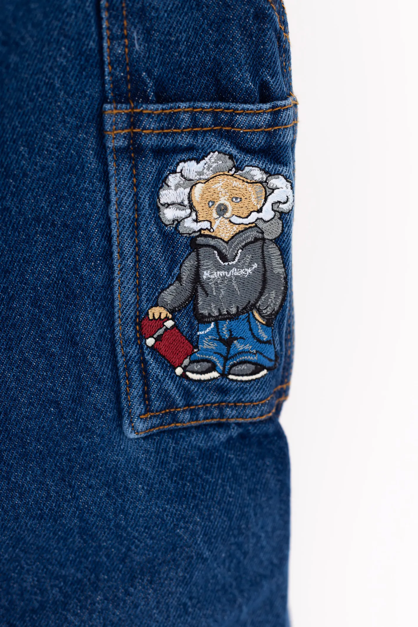 Spodnie Baggy|Jeansy-Kamuflage Spodnie Don't Tell Lauren Workpants