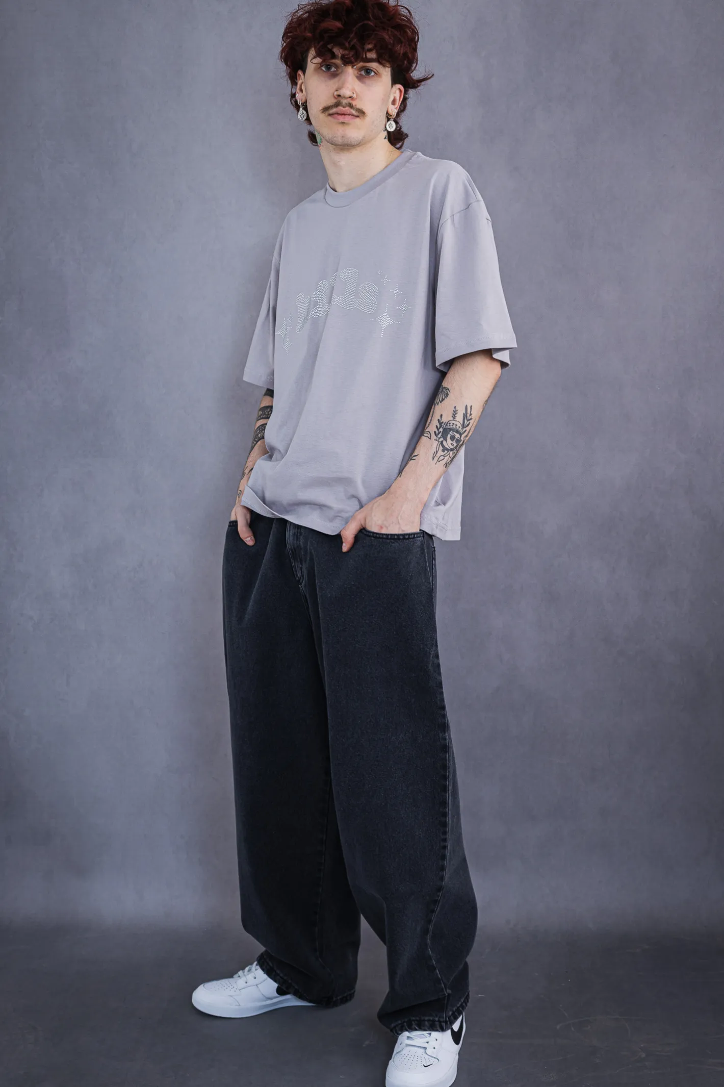 Spodnie Baggy|Jeansy-Kamuflage Spodnie Way Too Big
